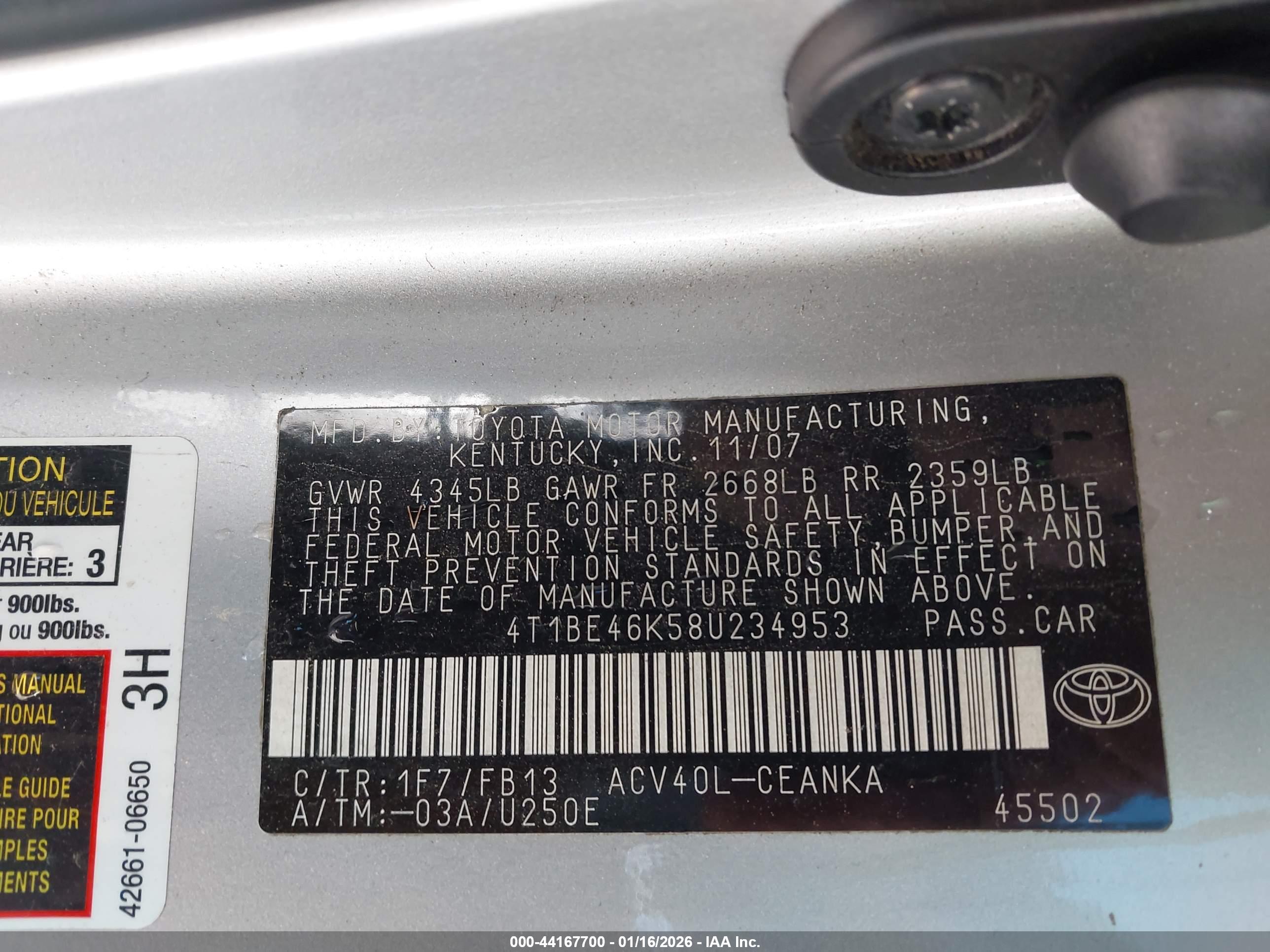 TOYOTA CAMRY image 9