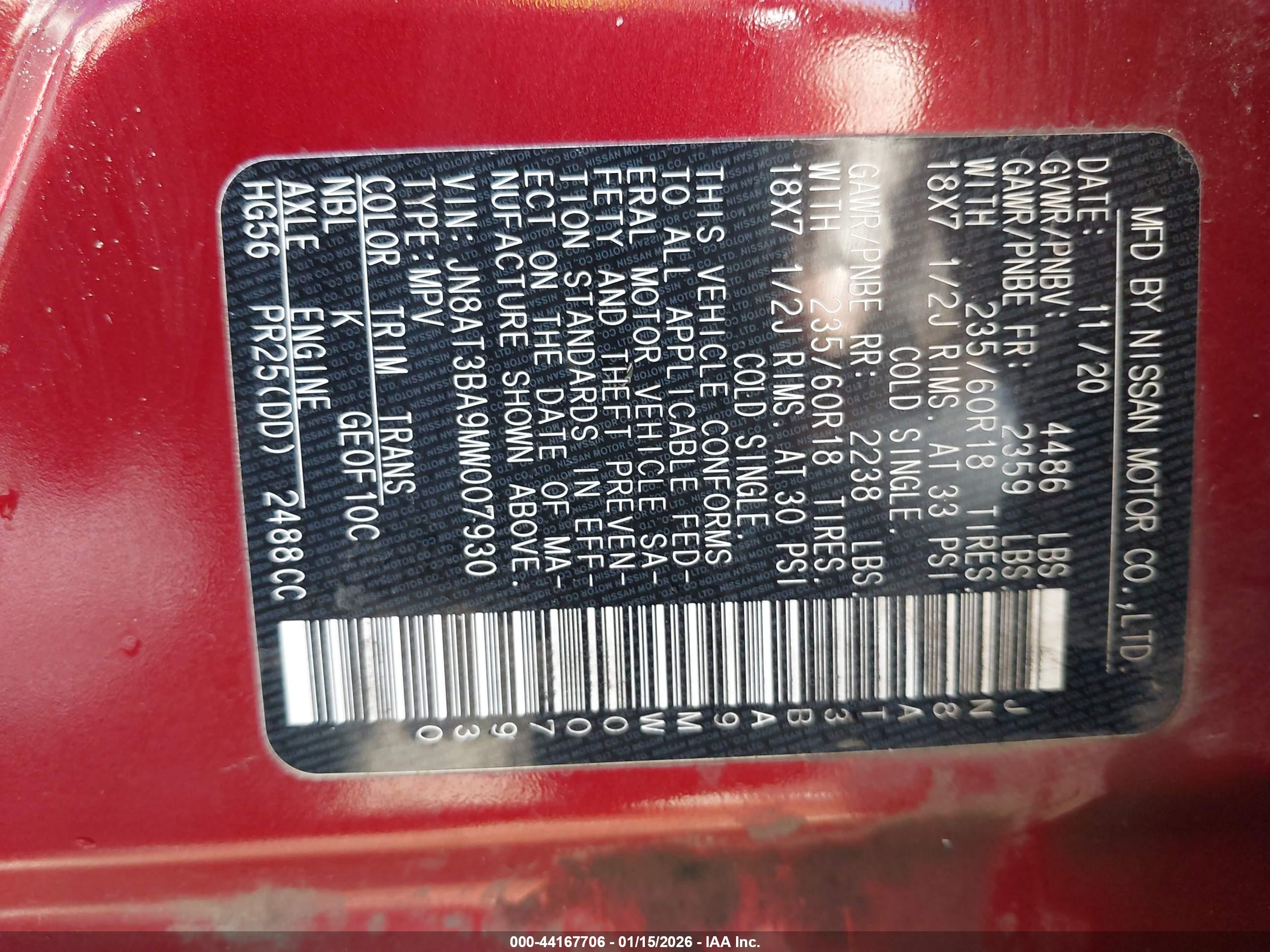 NISSAN ROGUE image 9