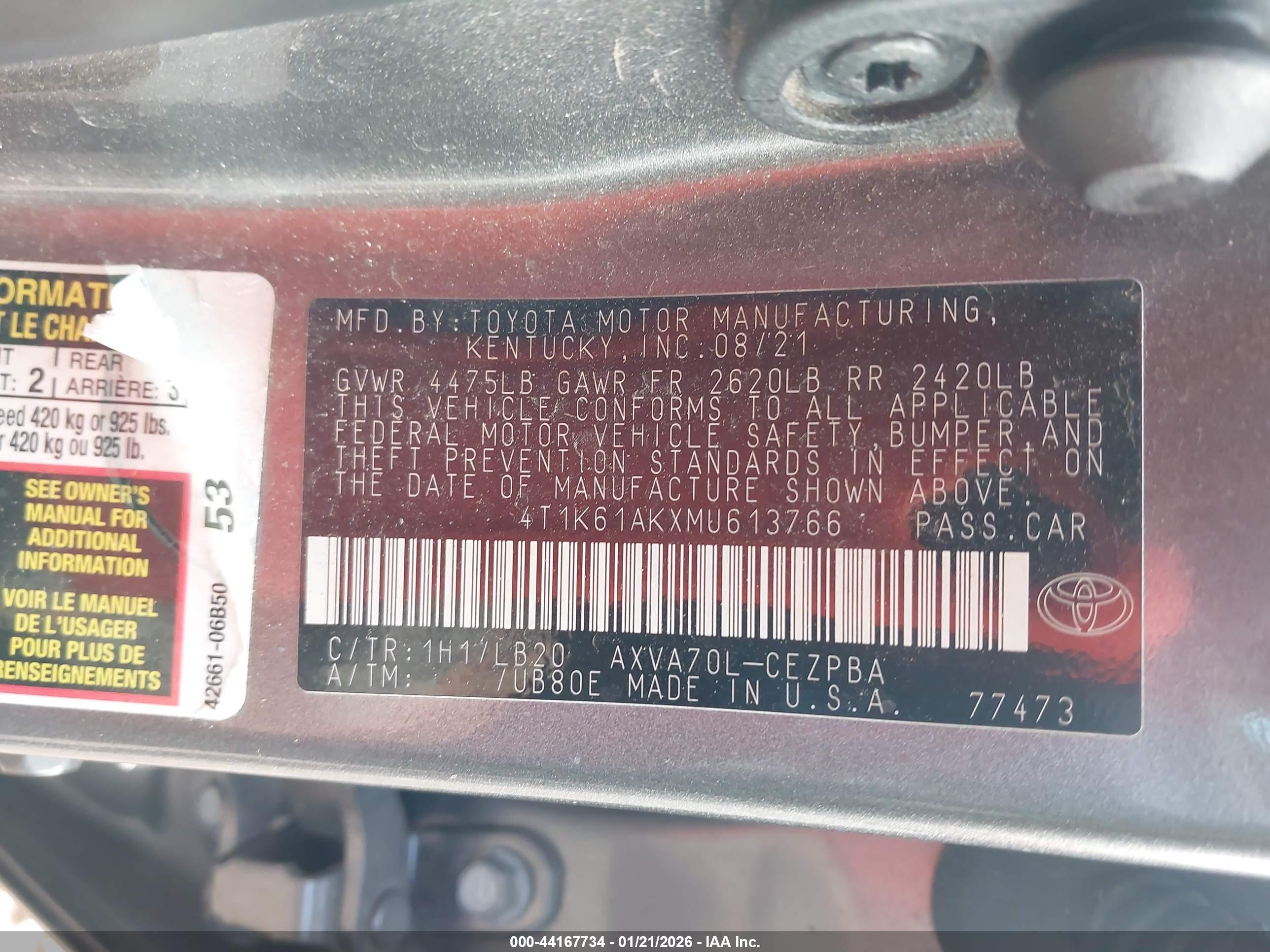 TOYOTA CAMRY image 9
