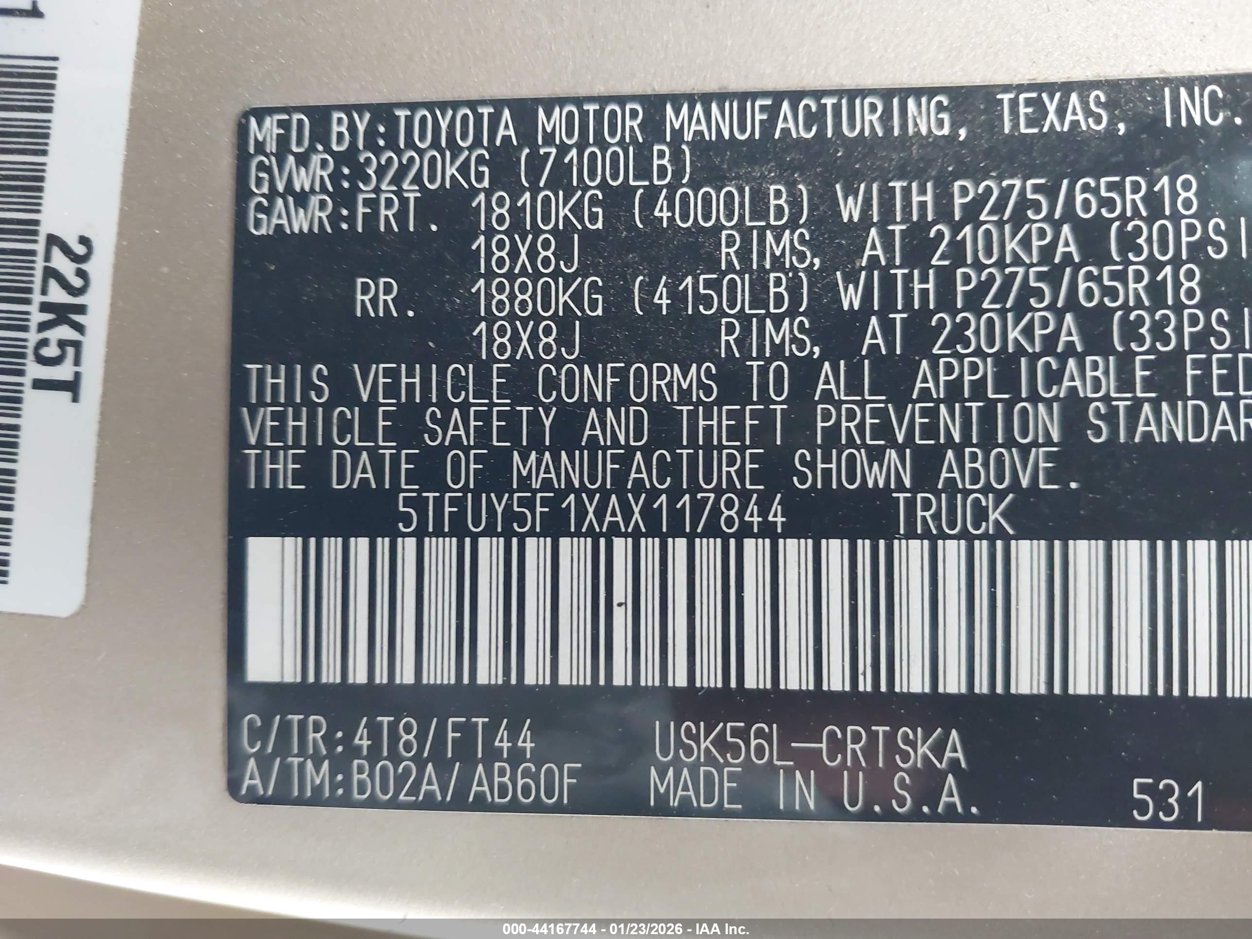 TOYOTA TUNDRA image 9