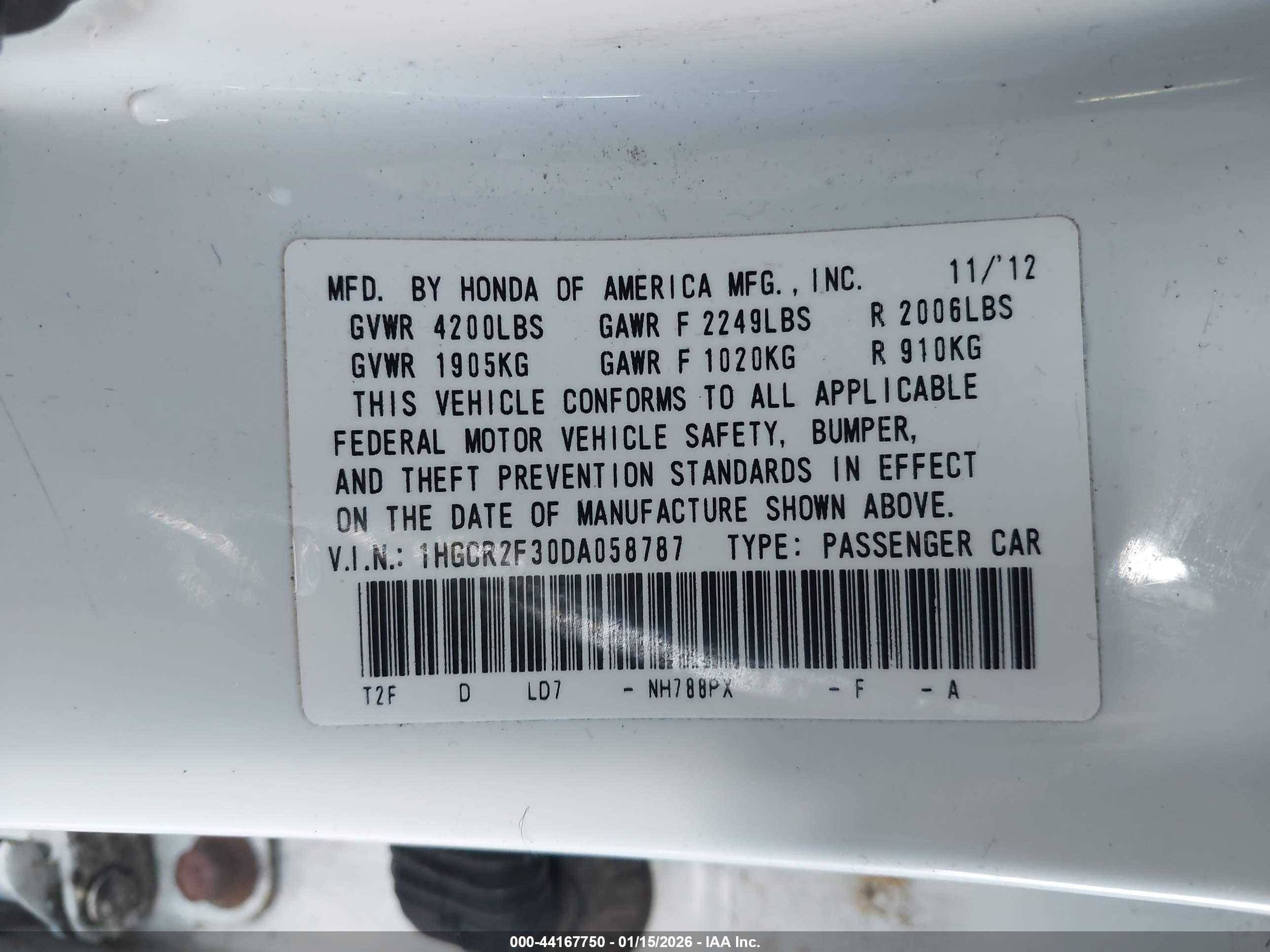 HONDA ACCORD image 9