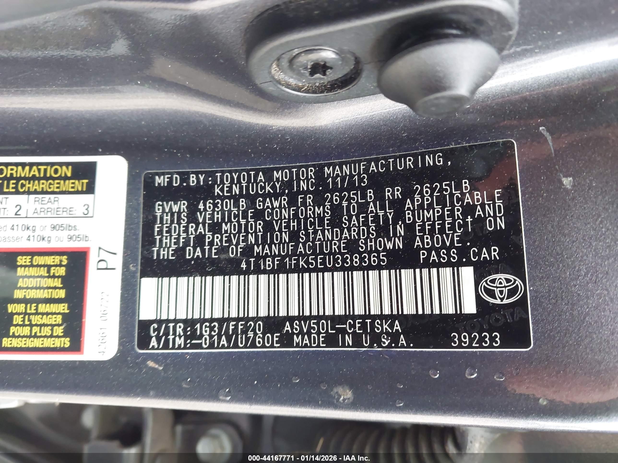 TOYOTA CAMRY image 9