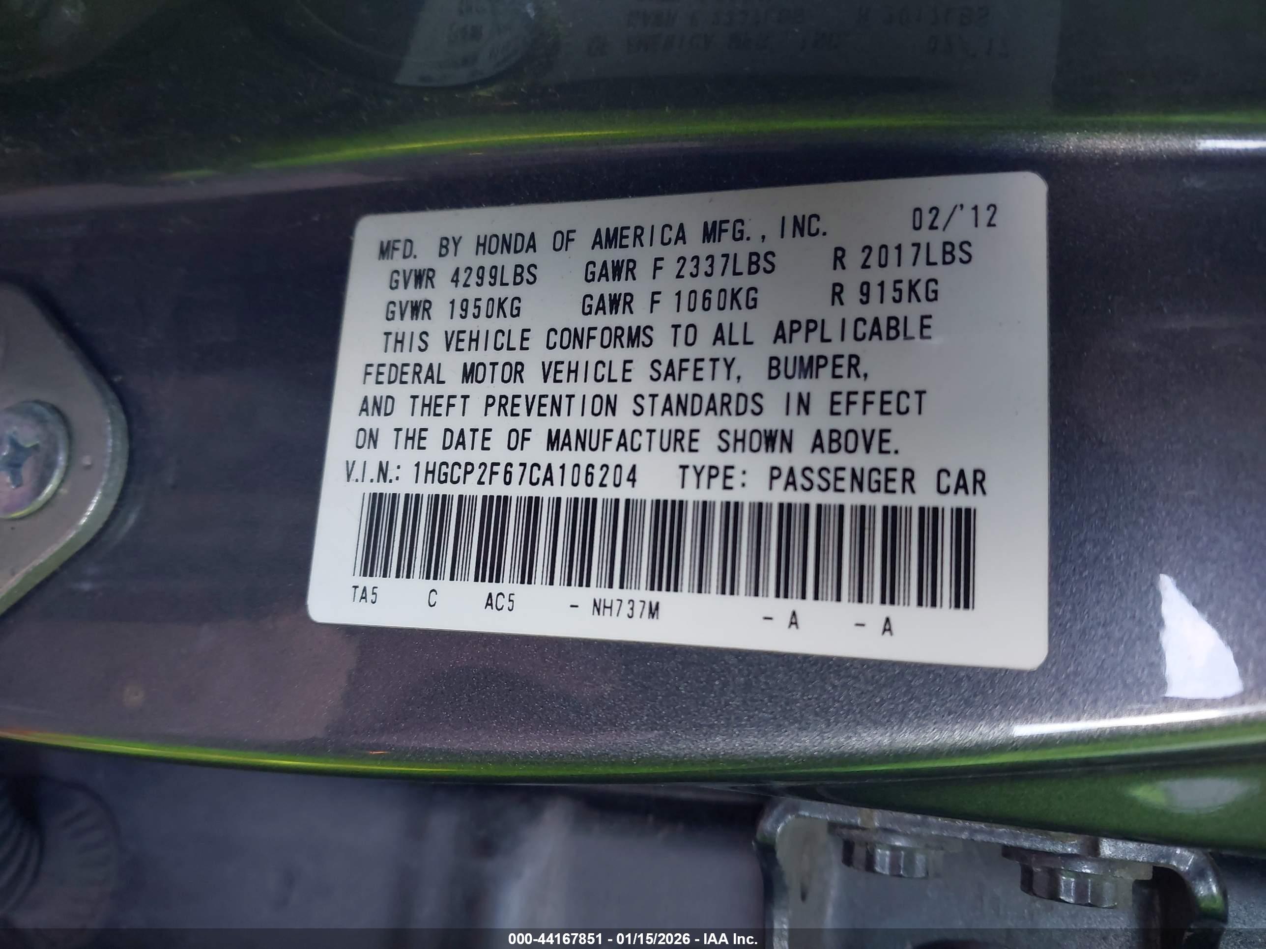 HONDA ACCORD image 9