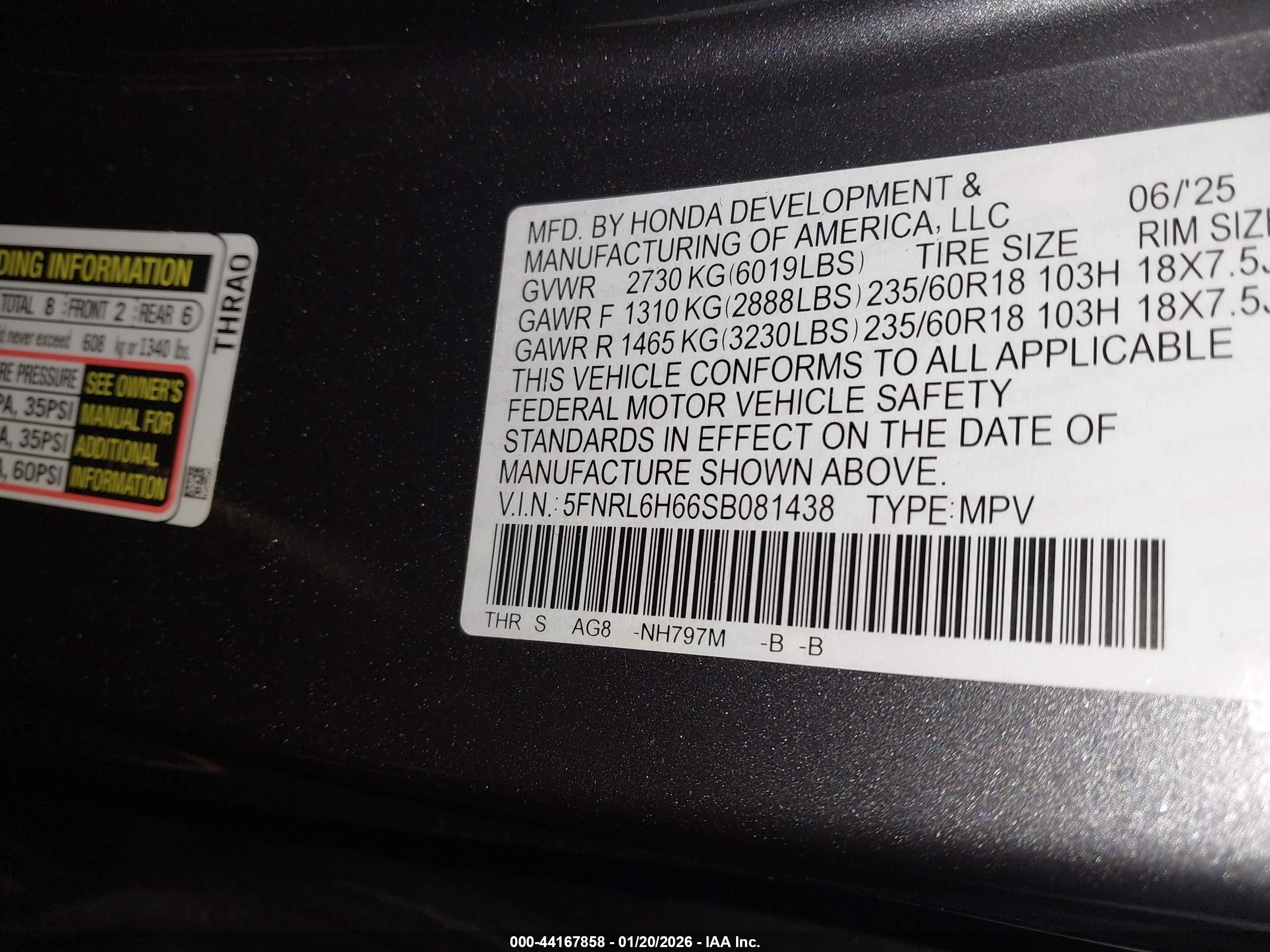 HONDA ODYSSEY image 9