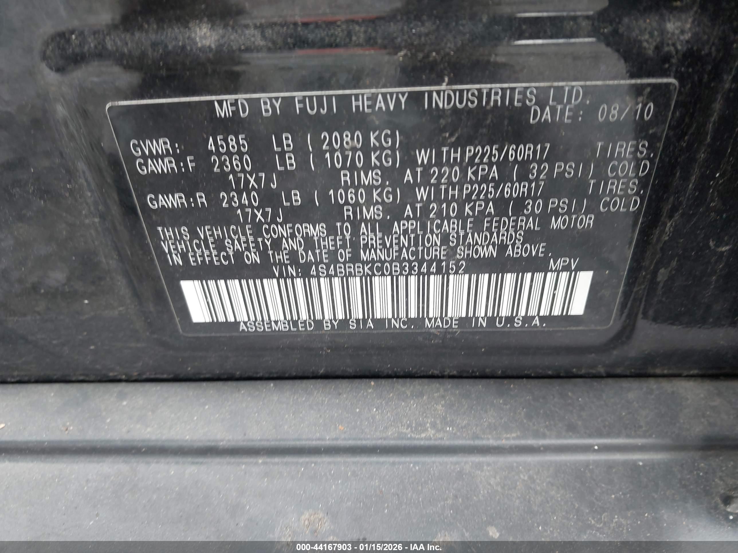 SUBARU OUTBACK image 9