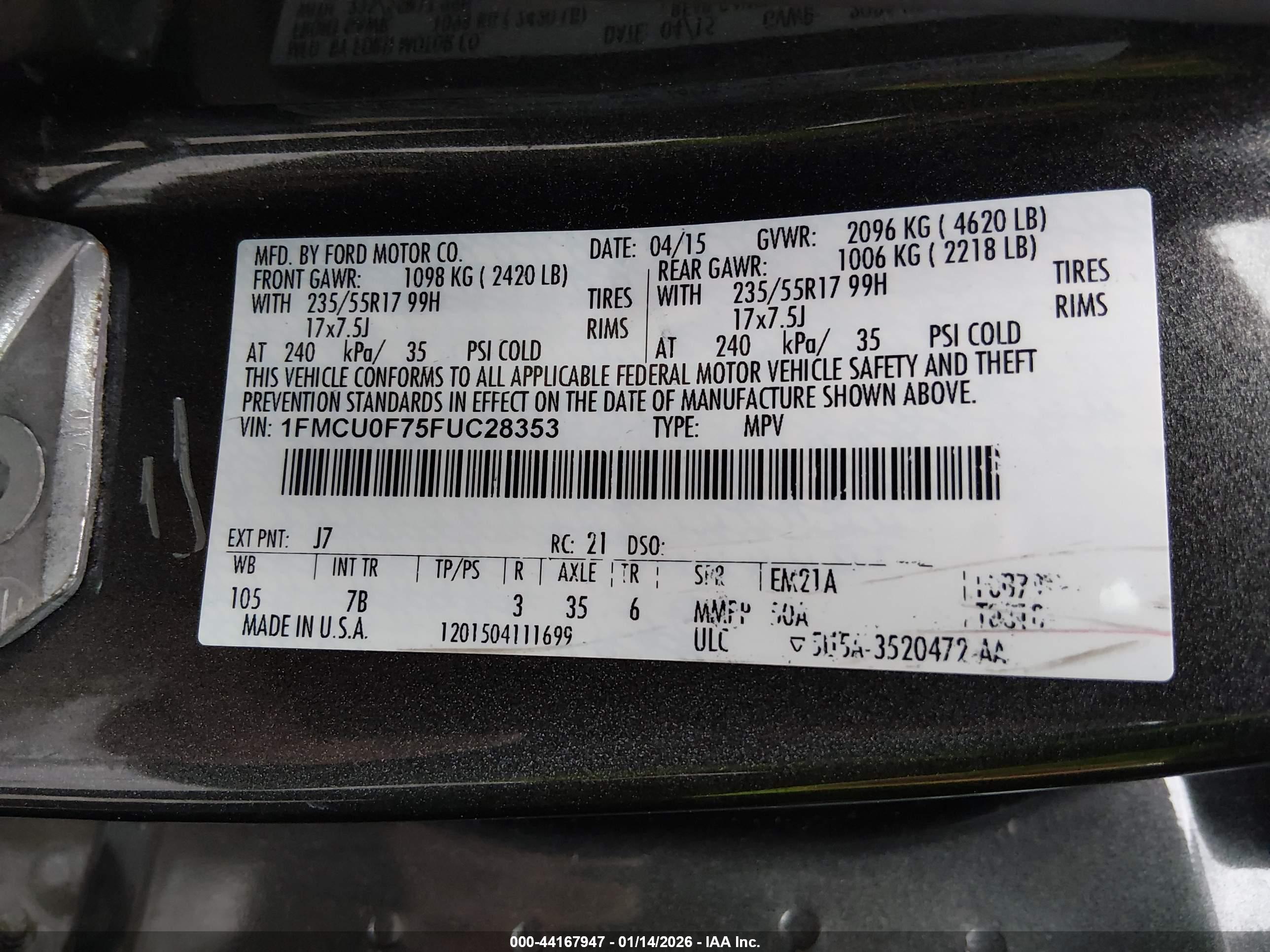 FORD ESCAPE image 9