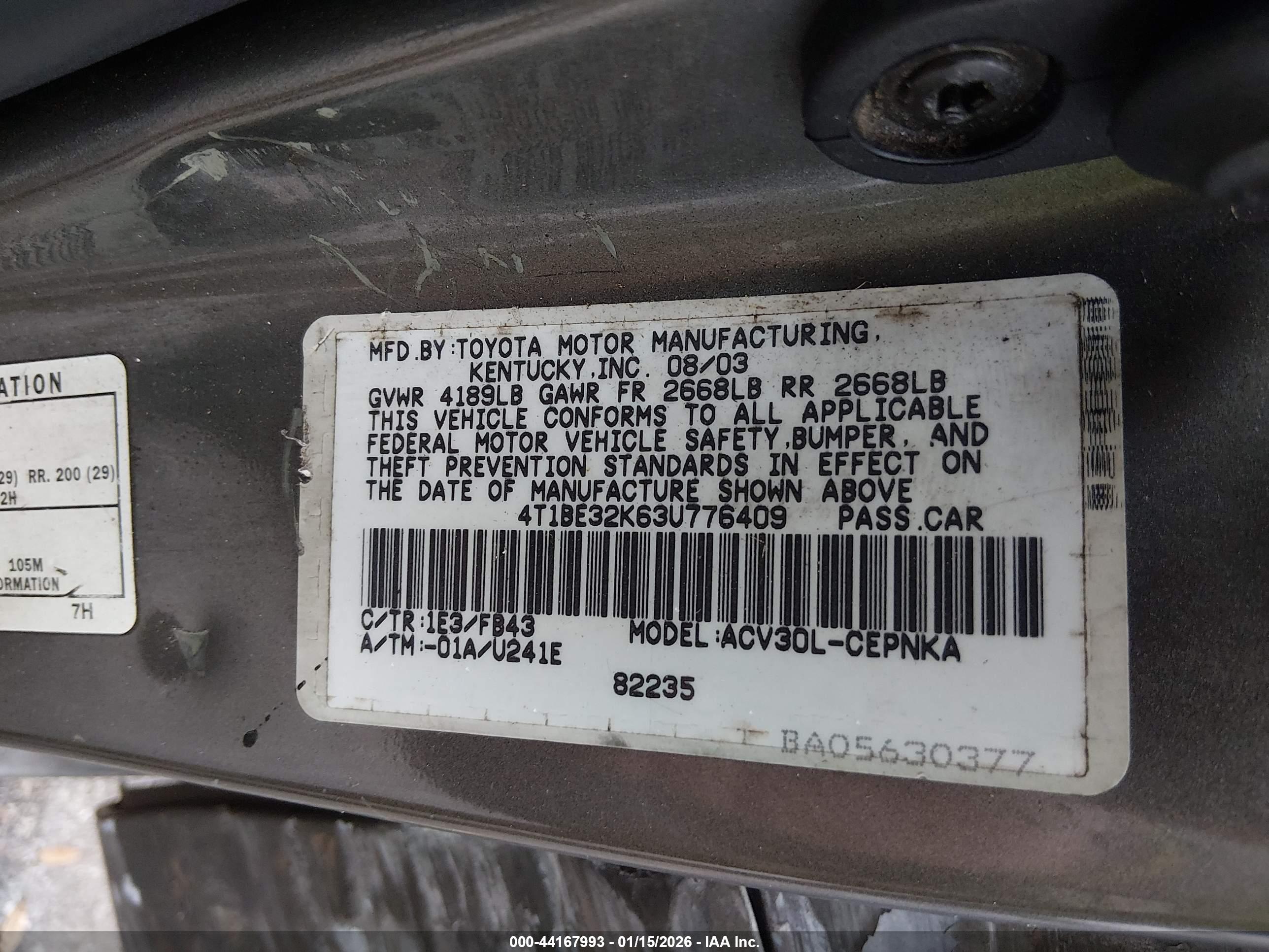 TOYOTA CAMRY image 9