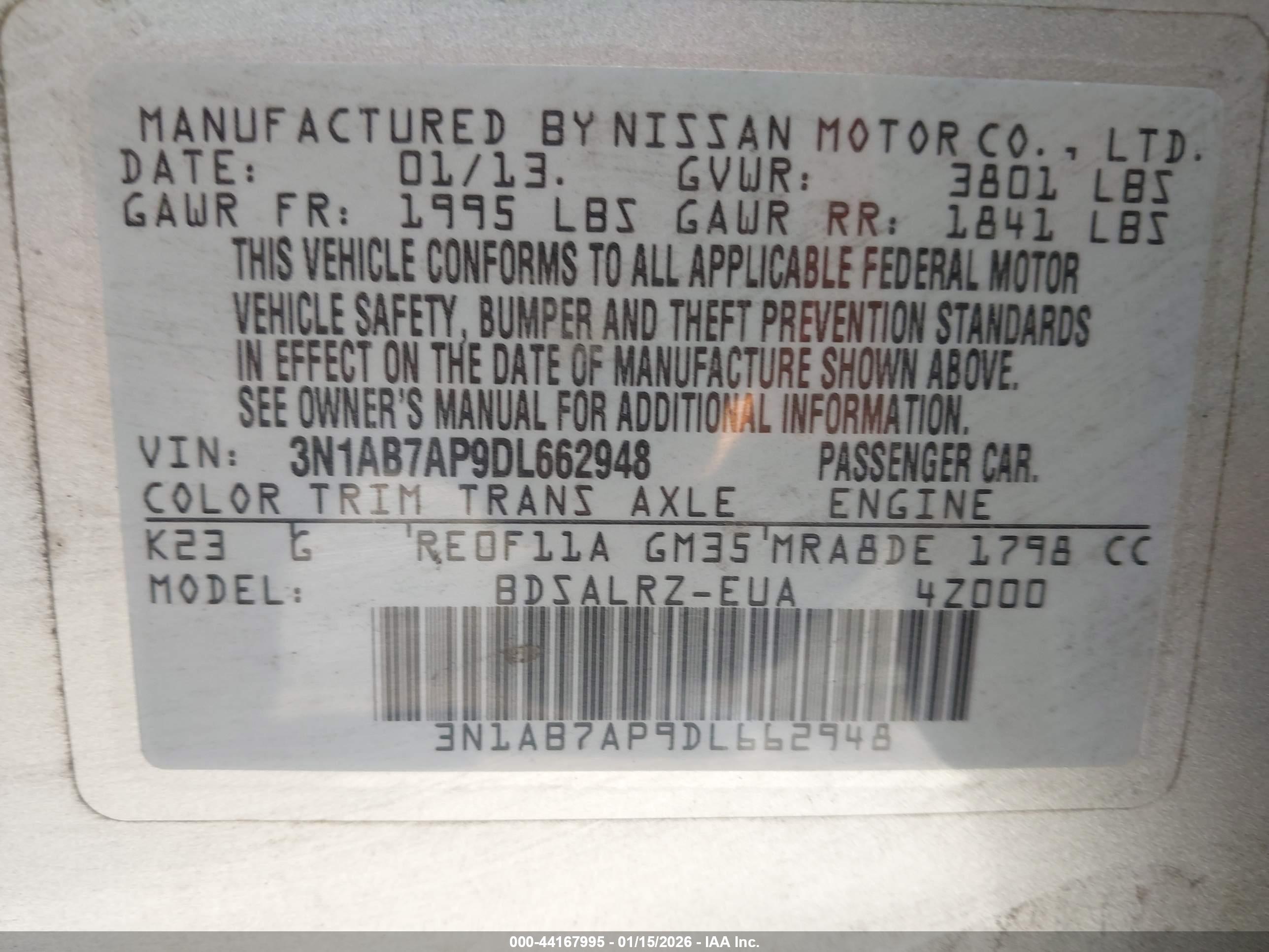 NISSAN SENTRA image 9