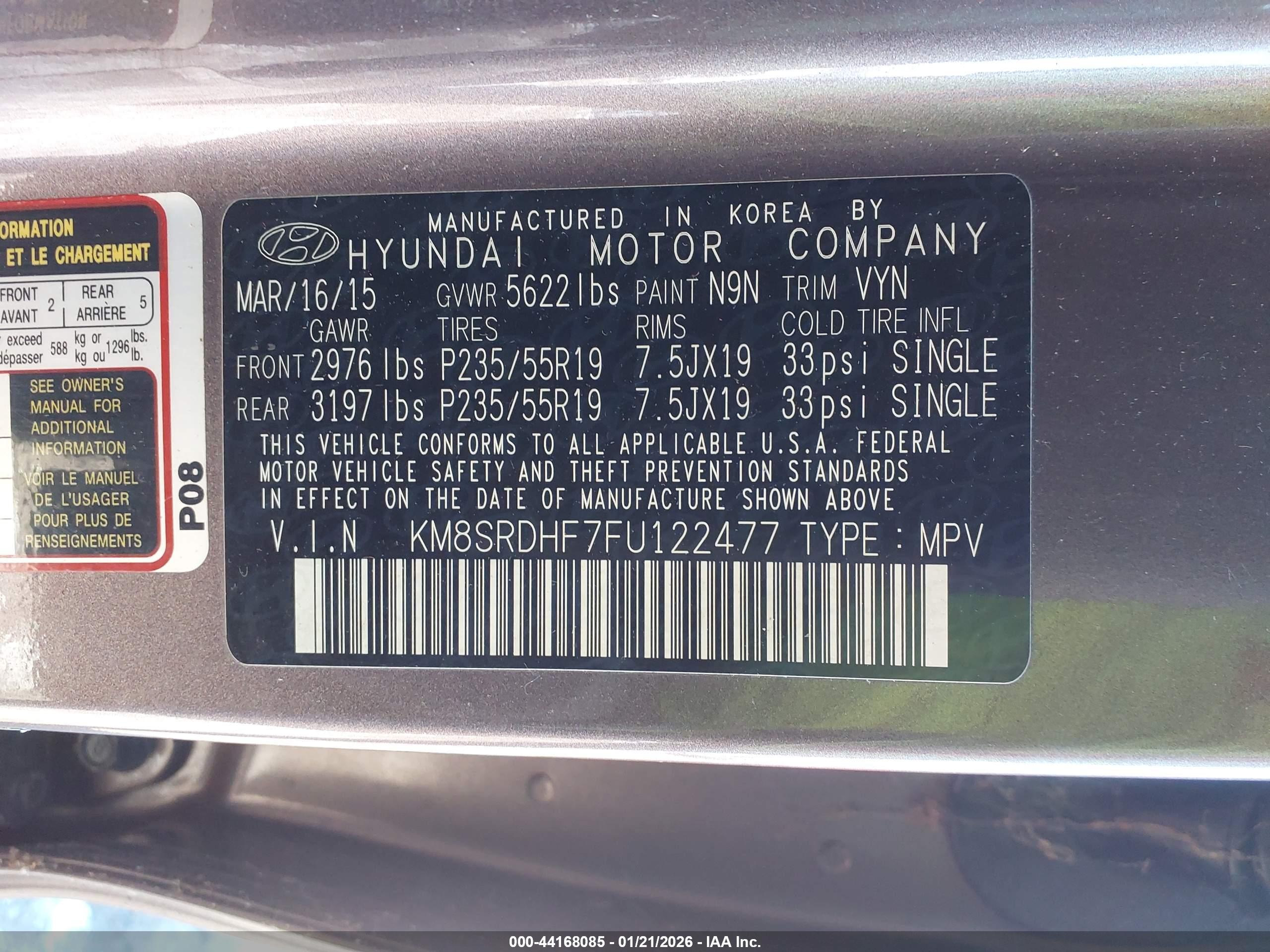 HYUNDAI SANTA image 9