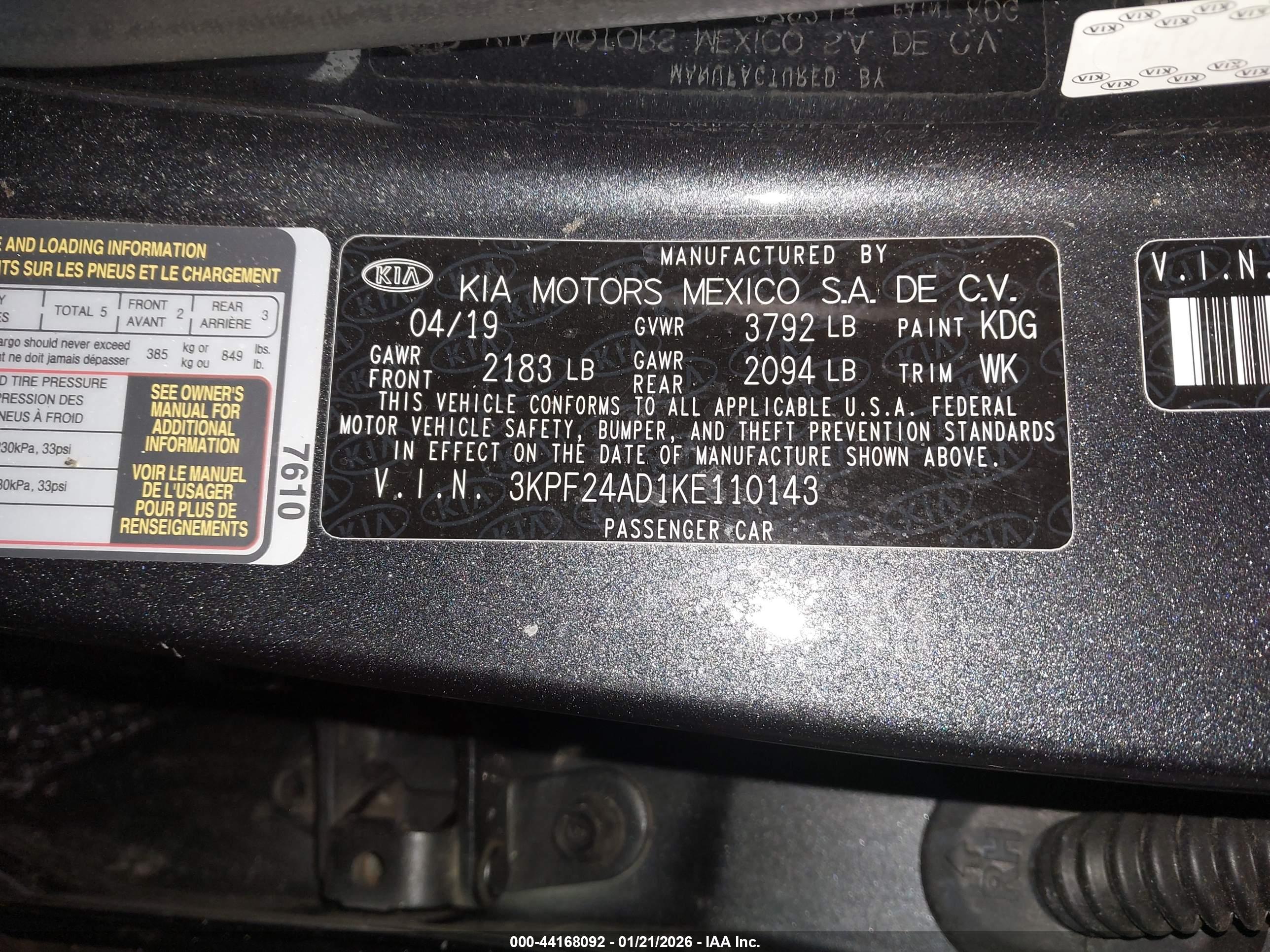 KIA FORTE image 9