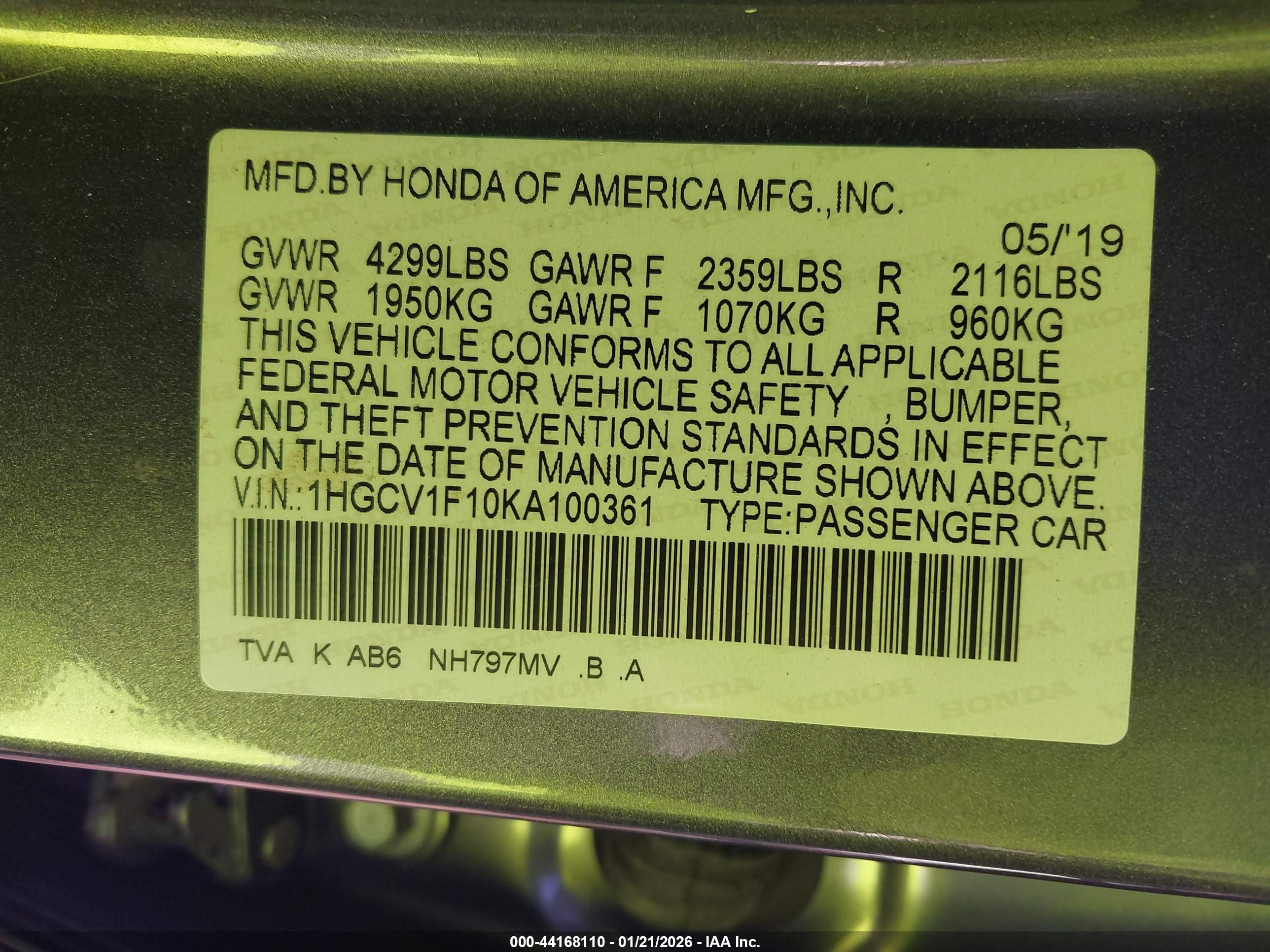 HONDA ACCORD image 9