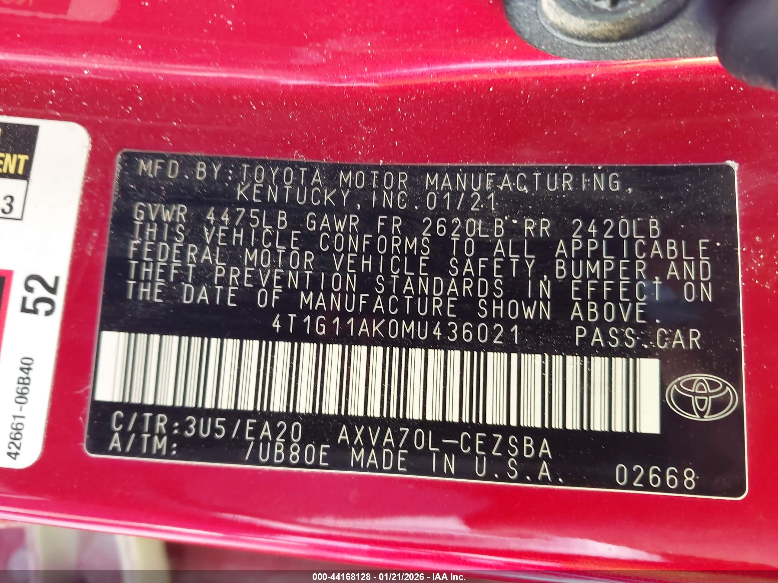 TOYOTA CAMRY image 9