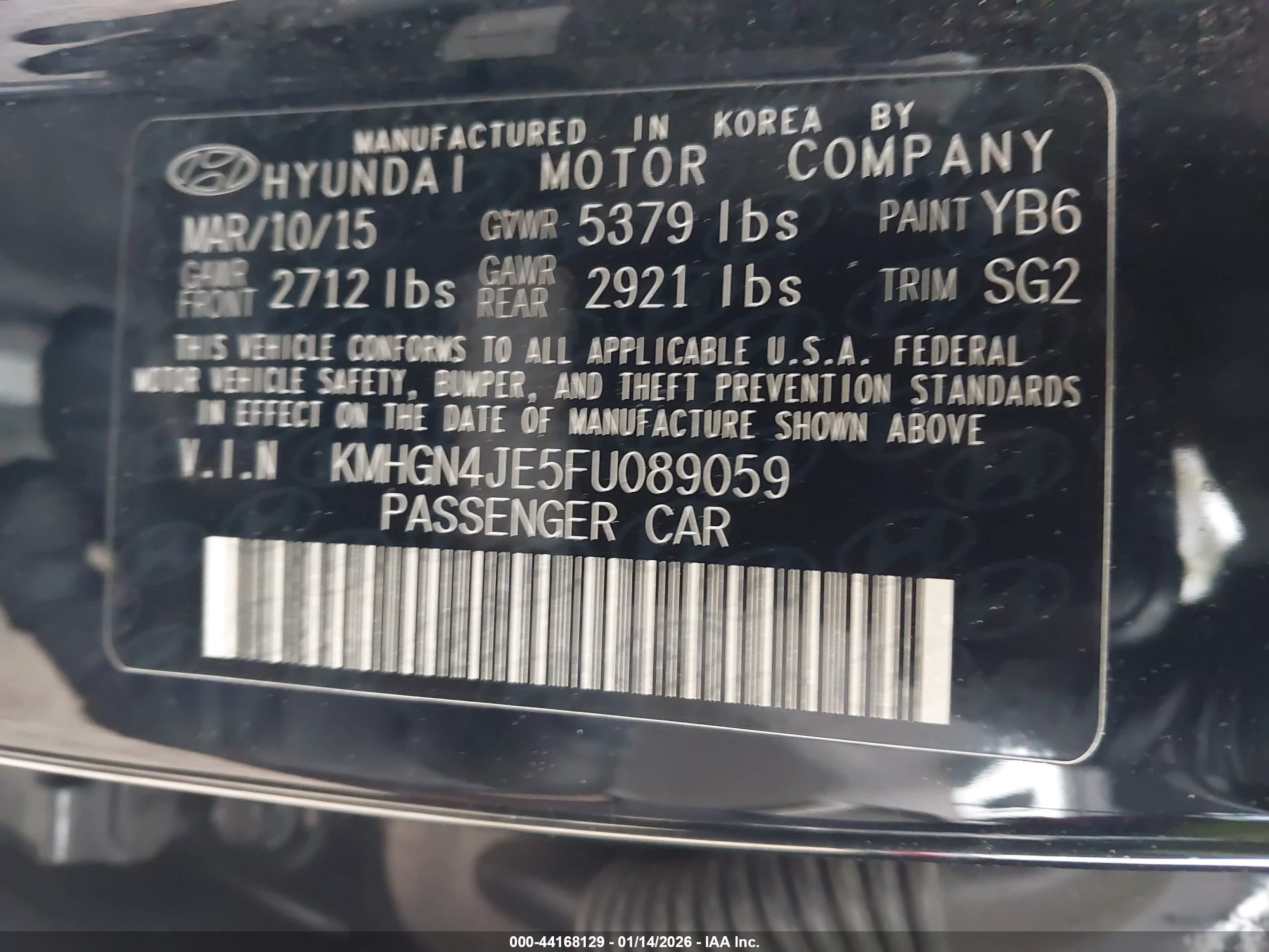 HYUNDAI GENESIS image 9