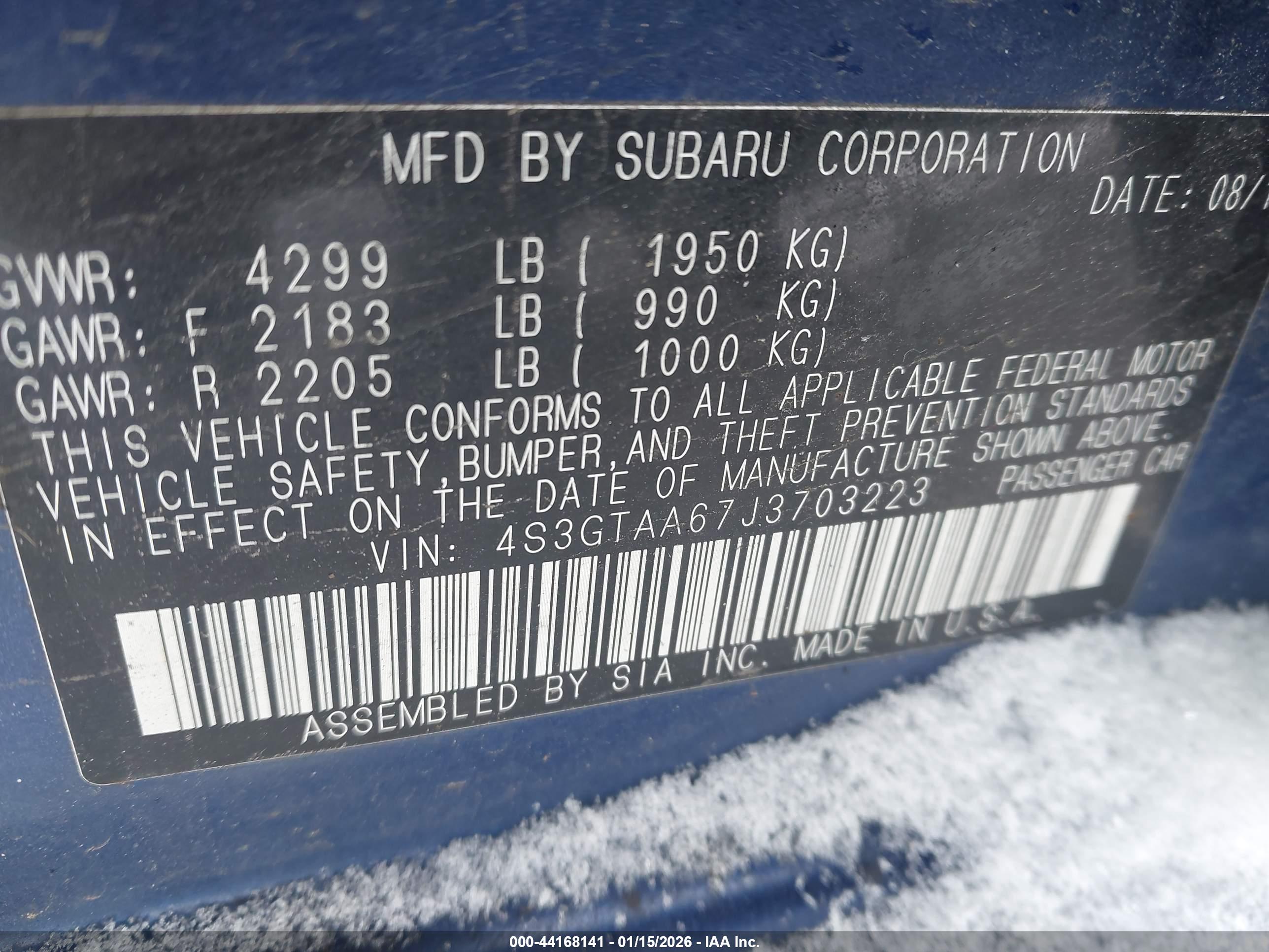 SUBARU IMPREZA image 9