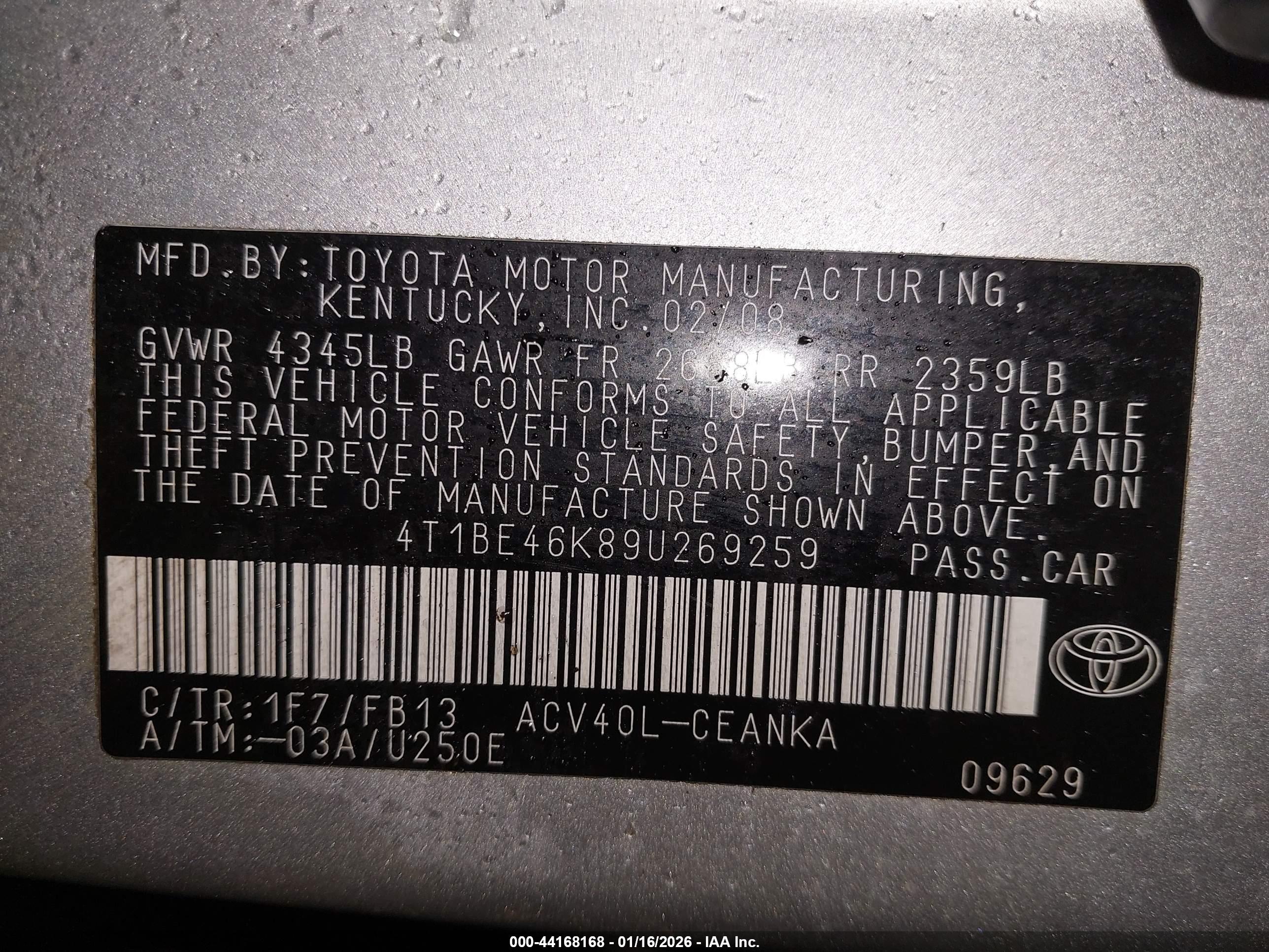 TOYOTA CAMRY image 9
