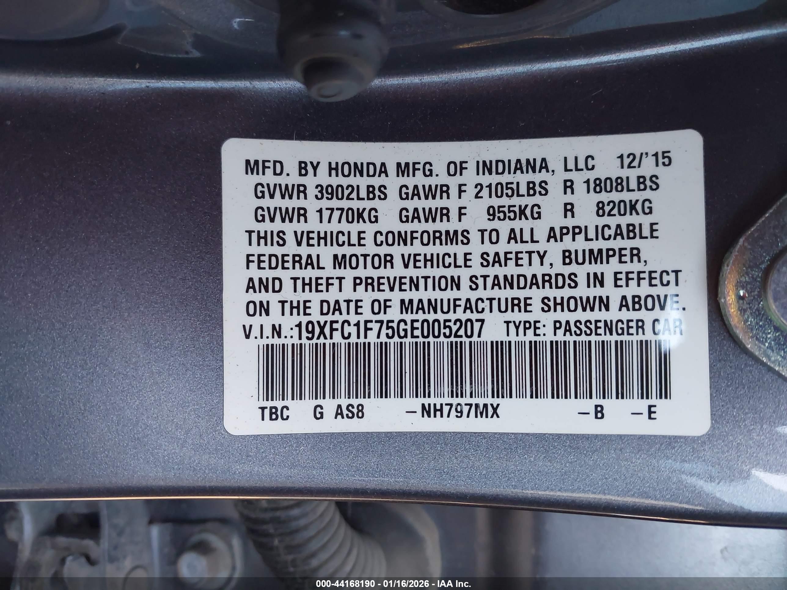 HONDA CIVIC image 9