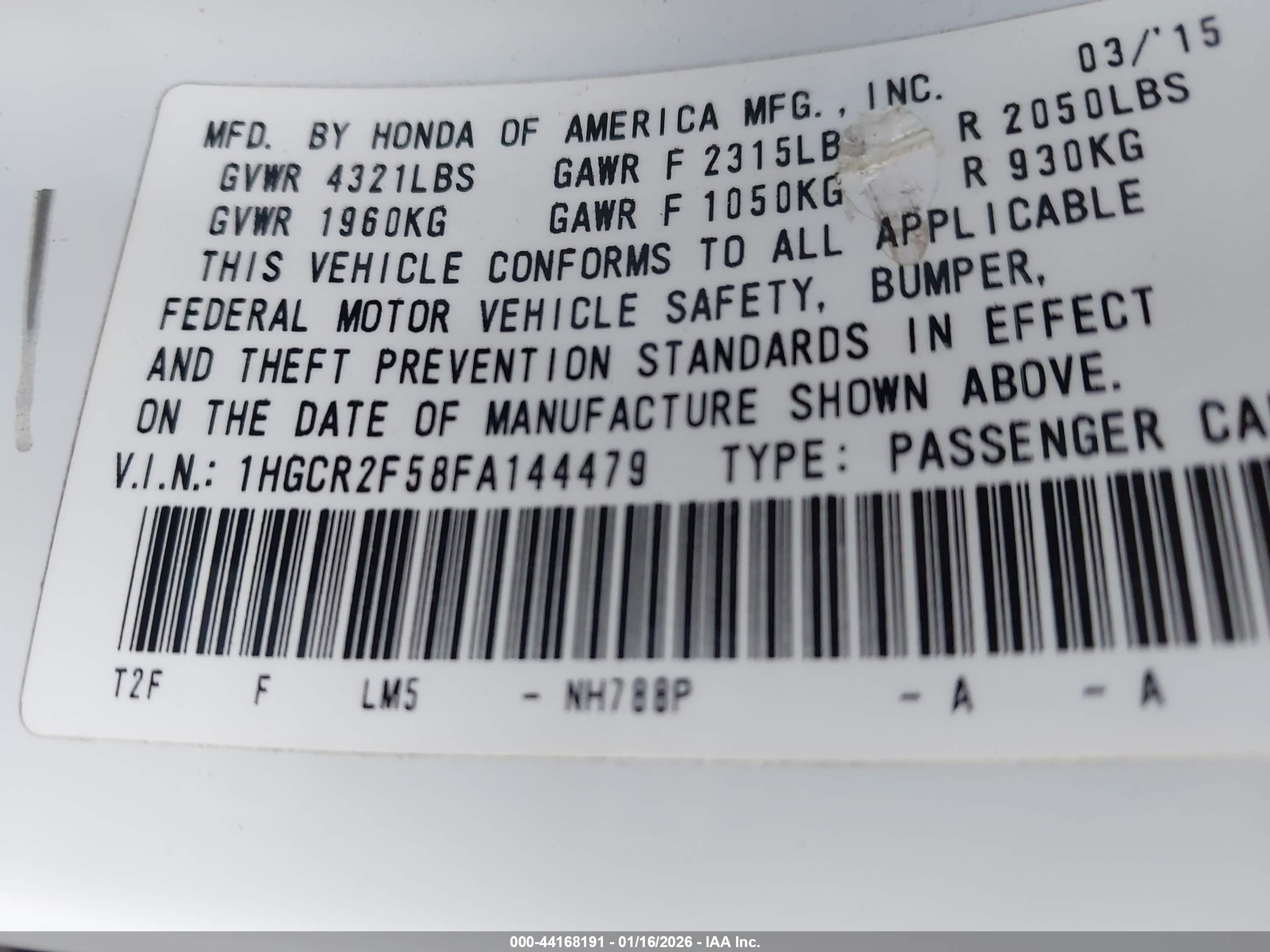 HONDA ACCORD image 9