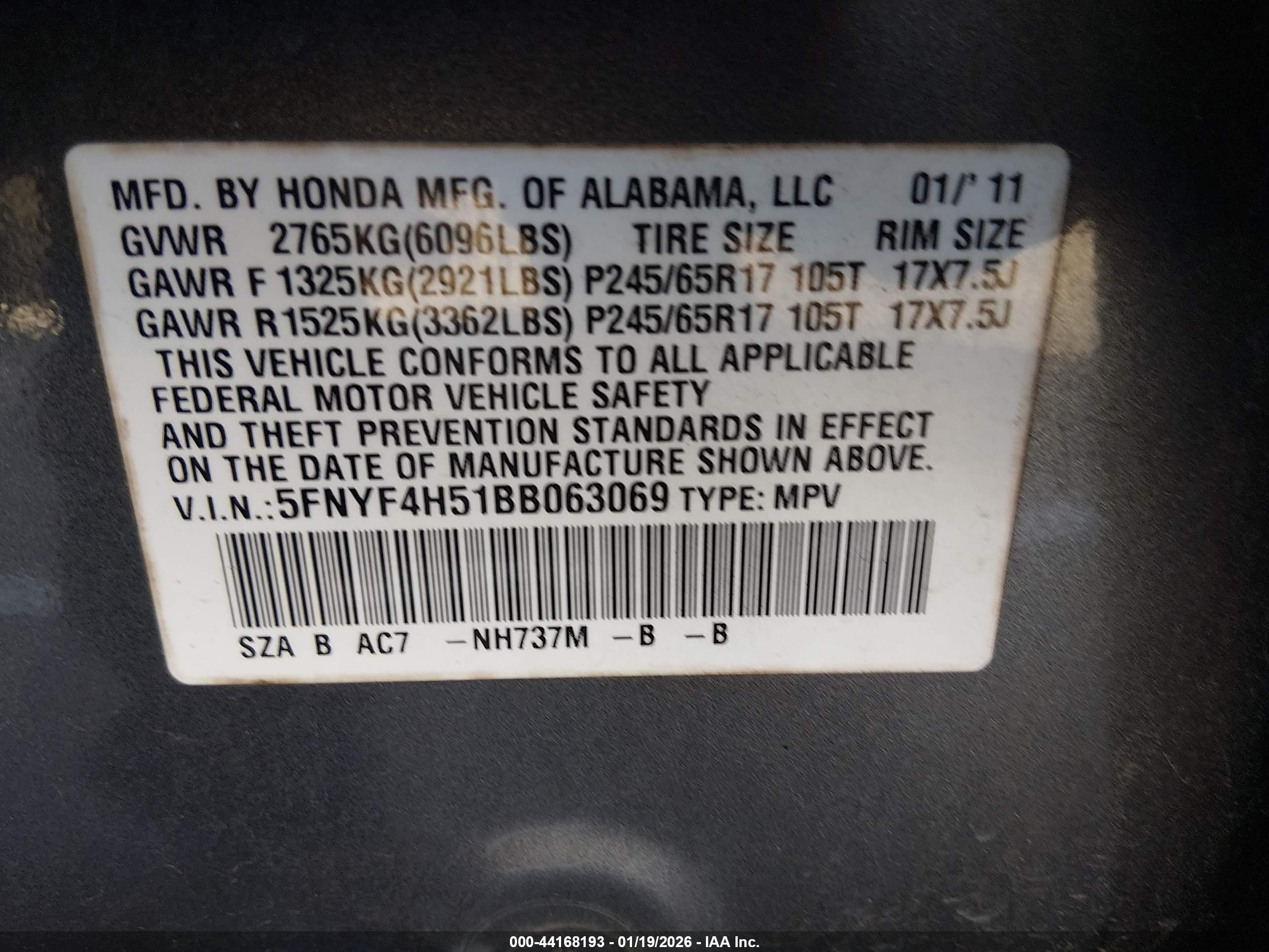 HONDA PILOT image 9