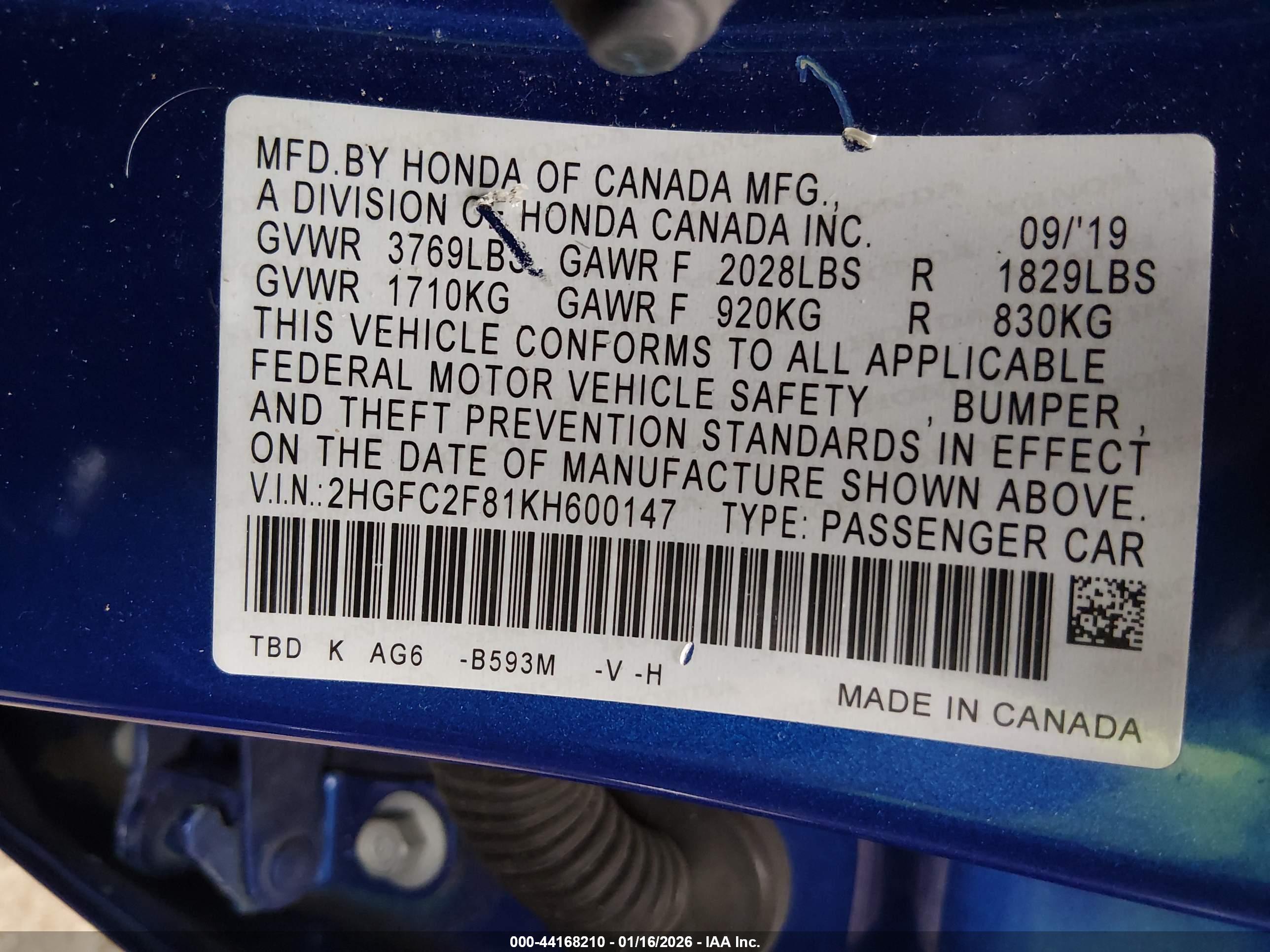 HONDA CIVIC image 9