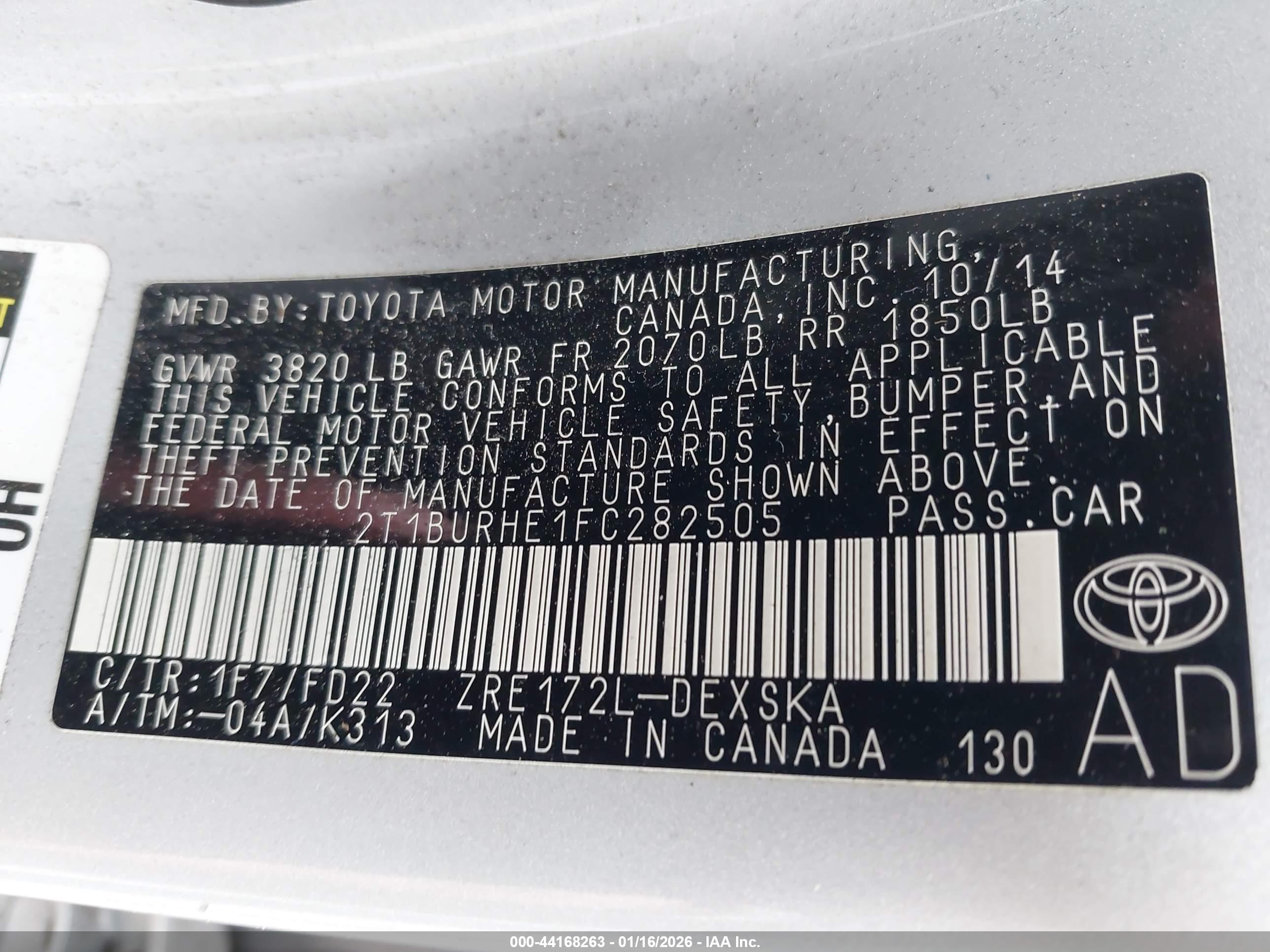 TOYOTA COROLLA image 9