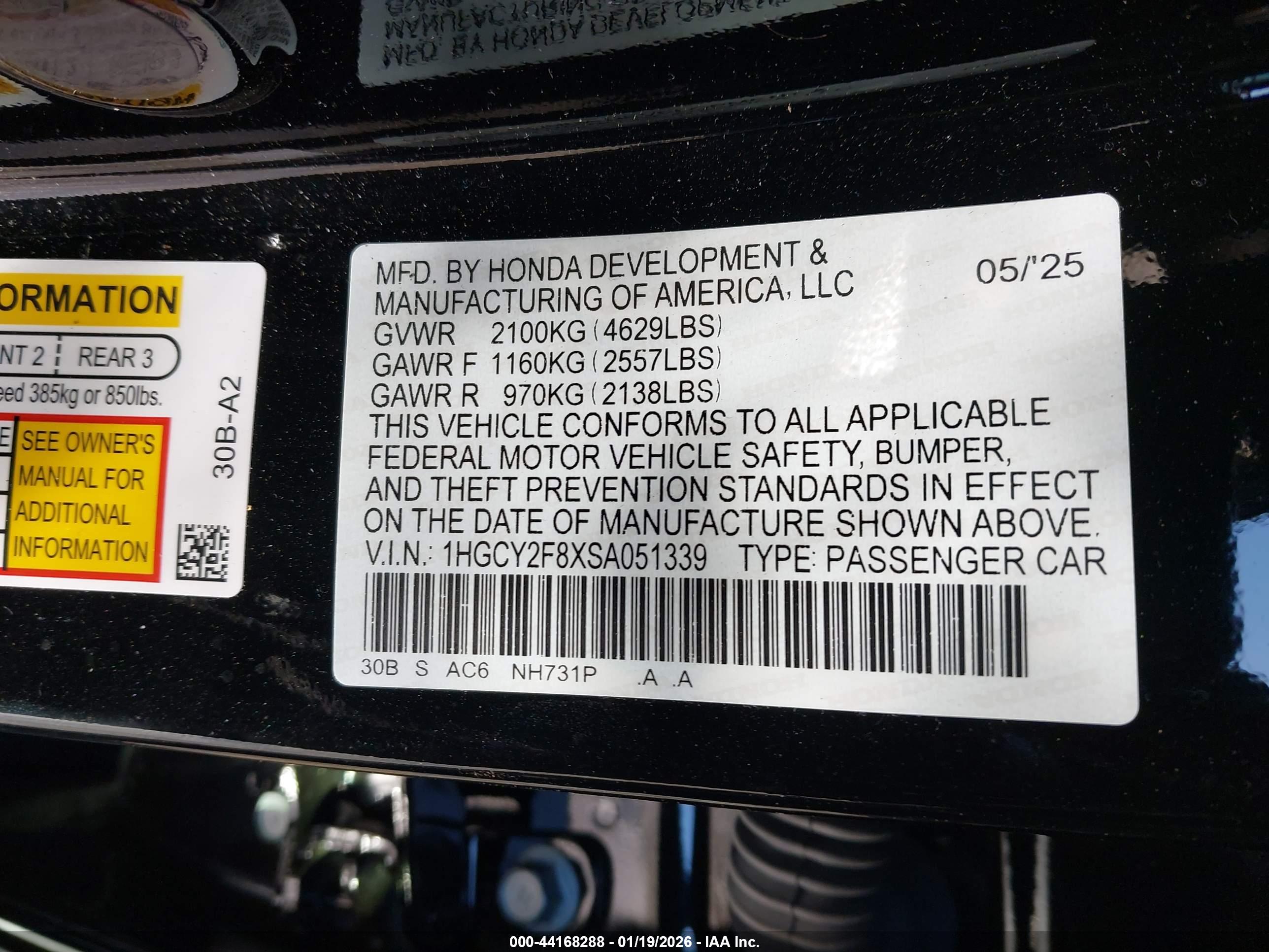 HONDA ACCORD image 9