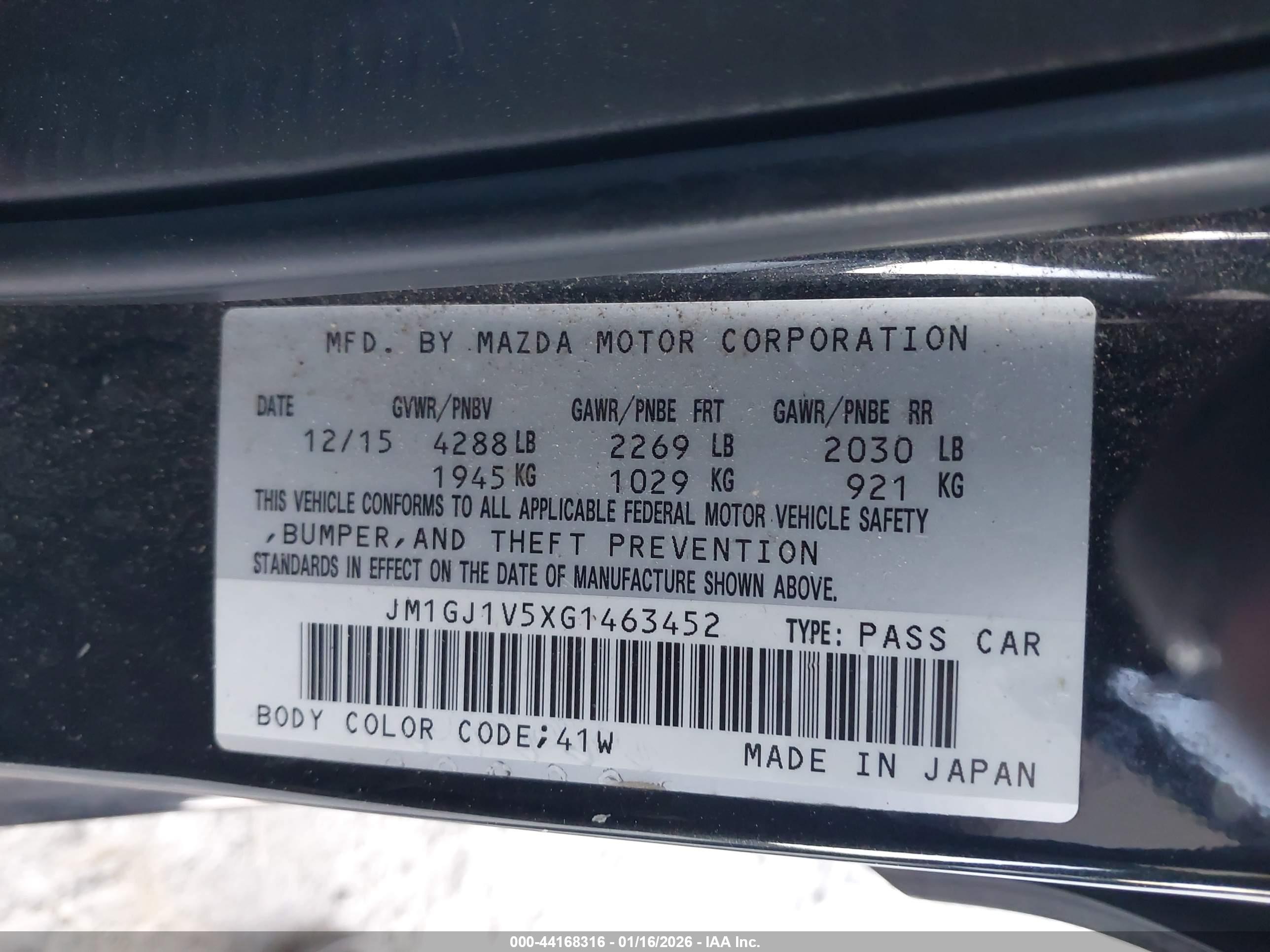 MAZDA MAZDA6 image 9
