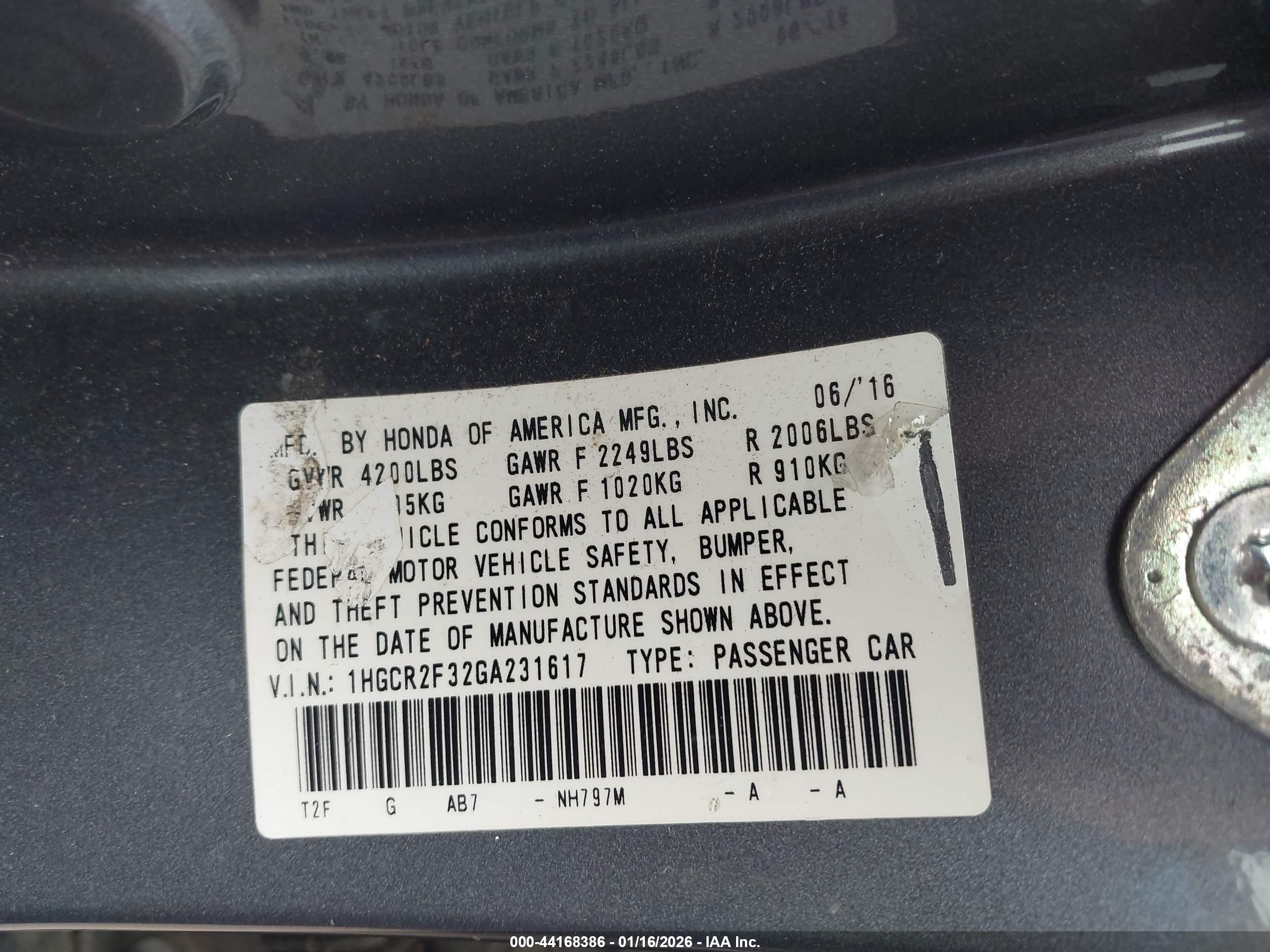 HONDA ACCORD image 9