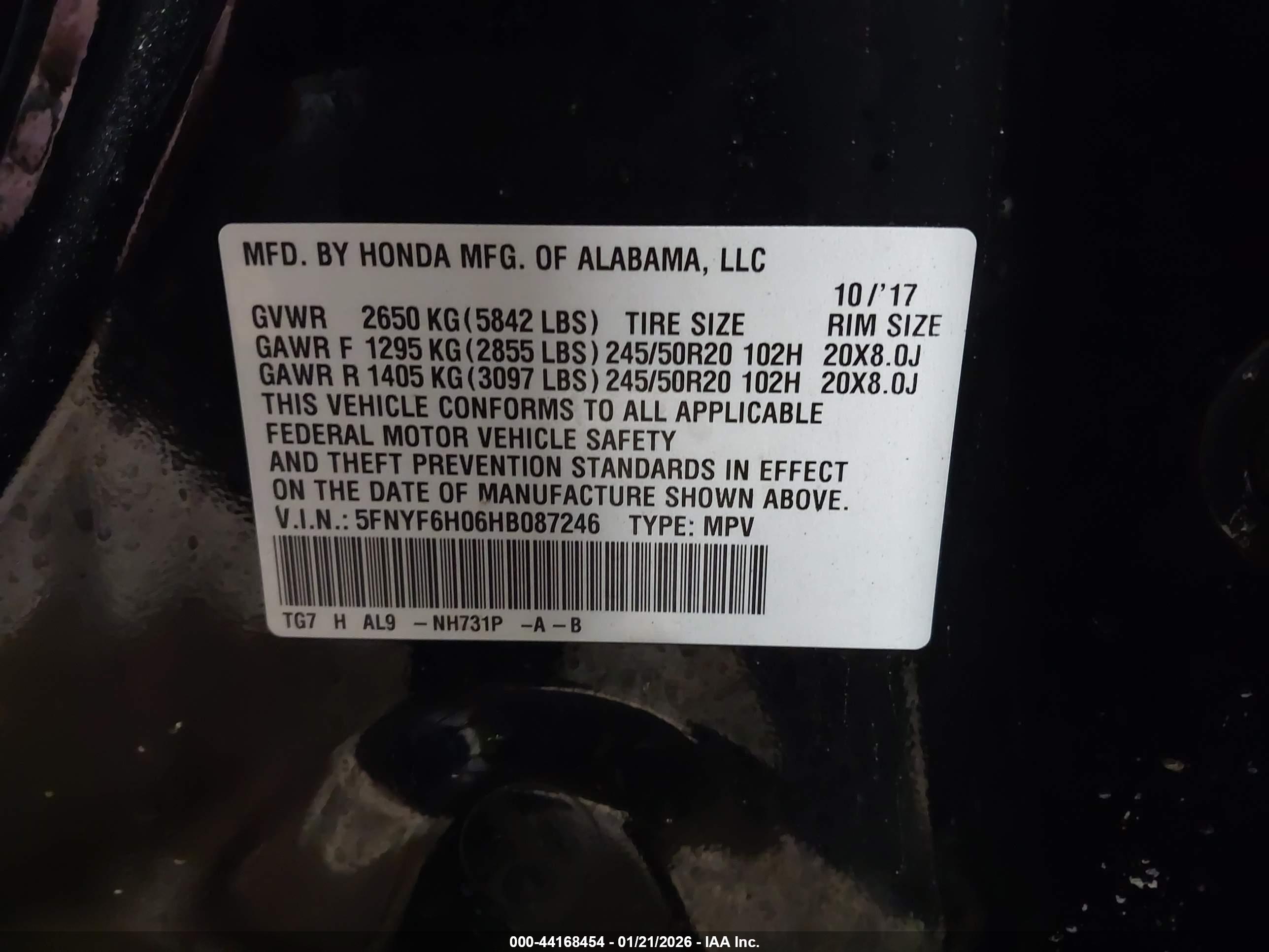 HONDA PILOT image 9