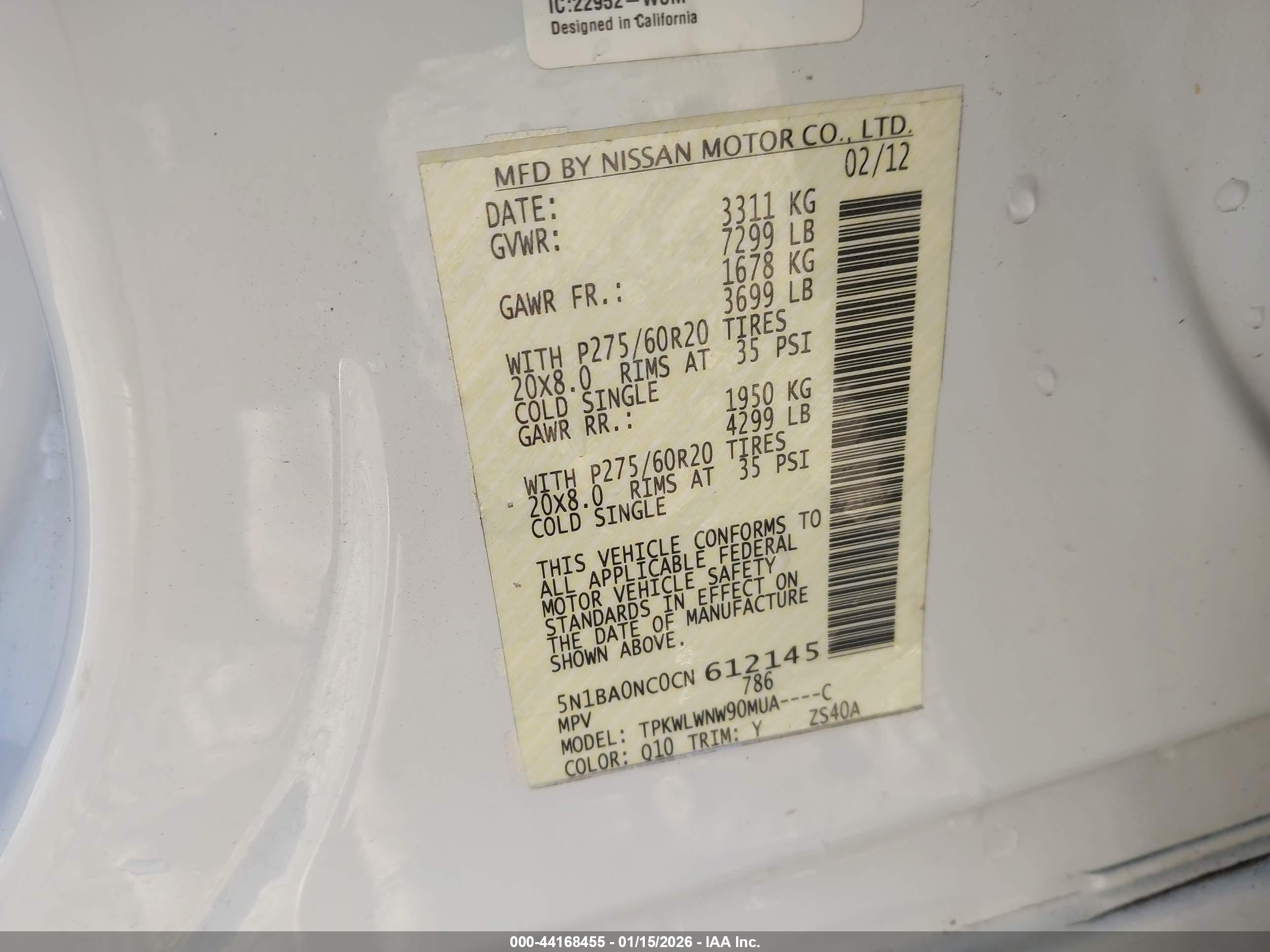 NISSAN ARMADA image 9