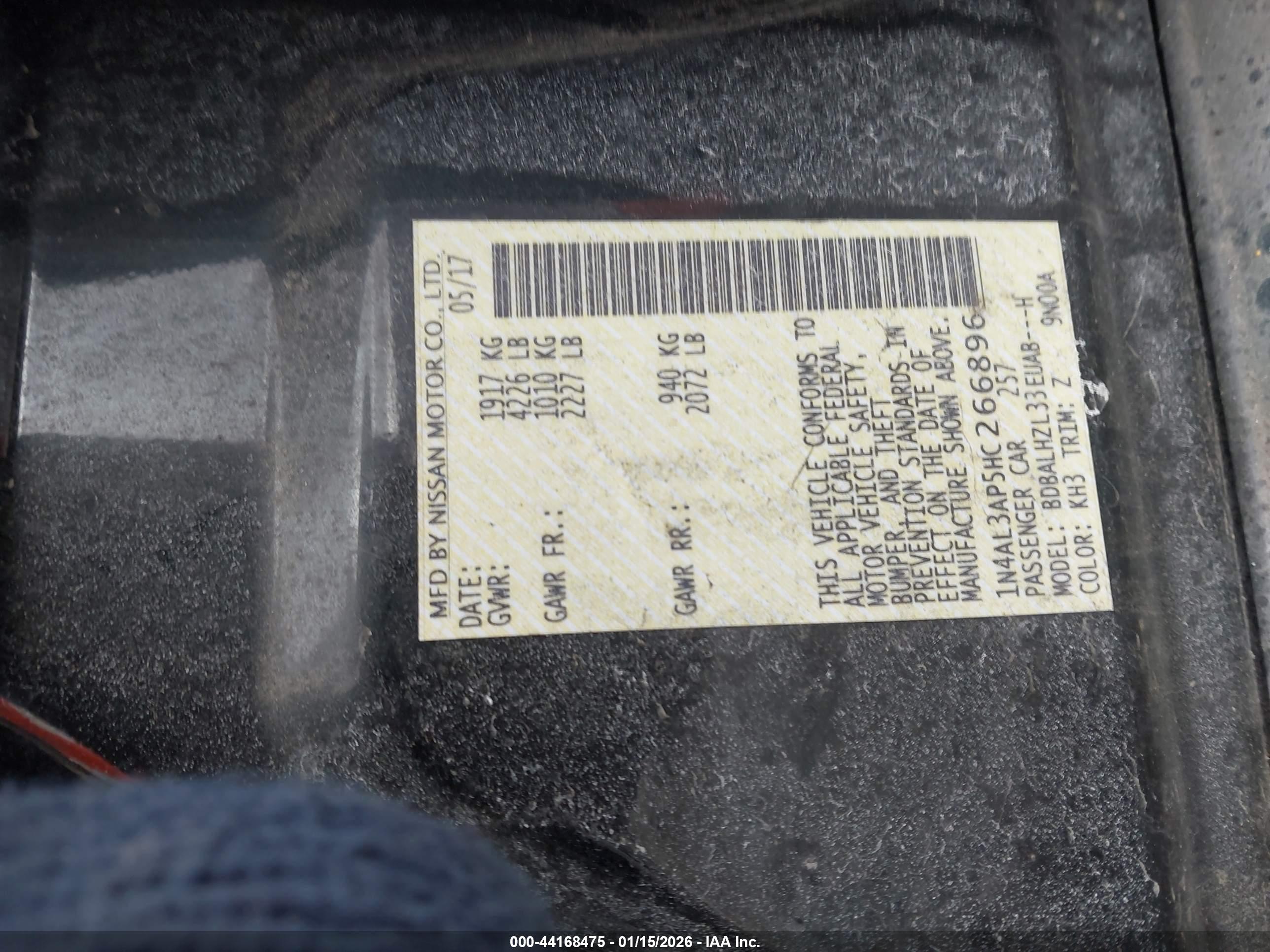 NISSAN ALTIMA image 9
