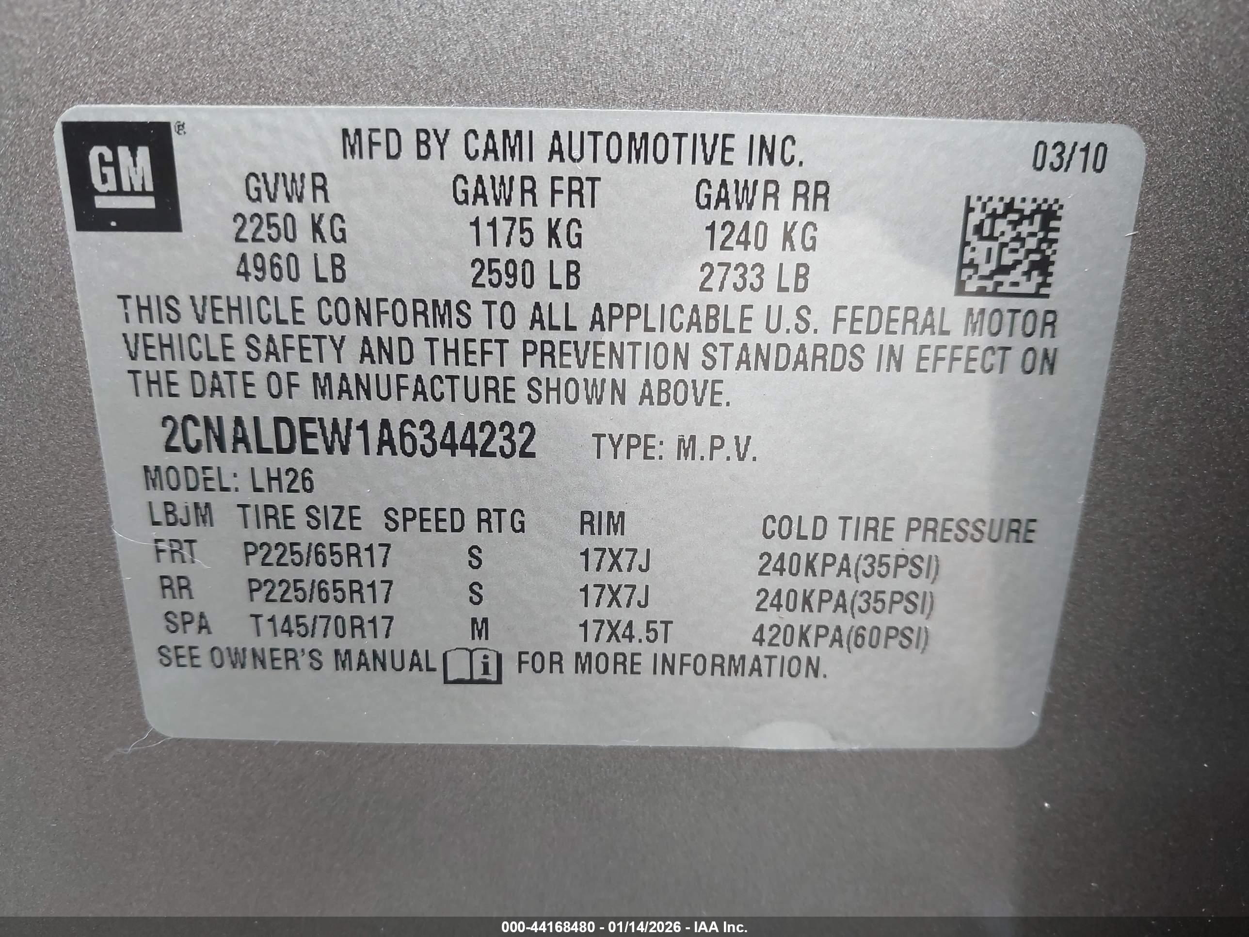 CHEVROLET EQUINOX image 9