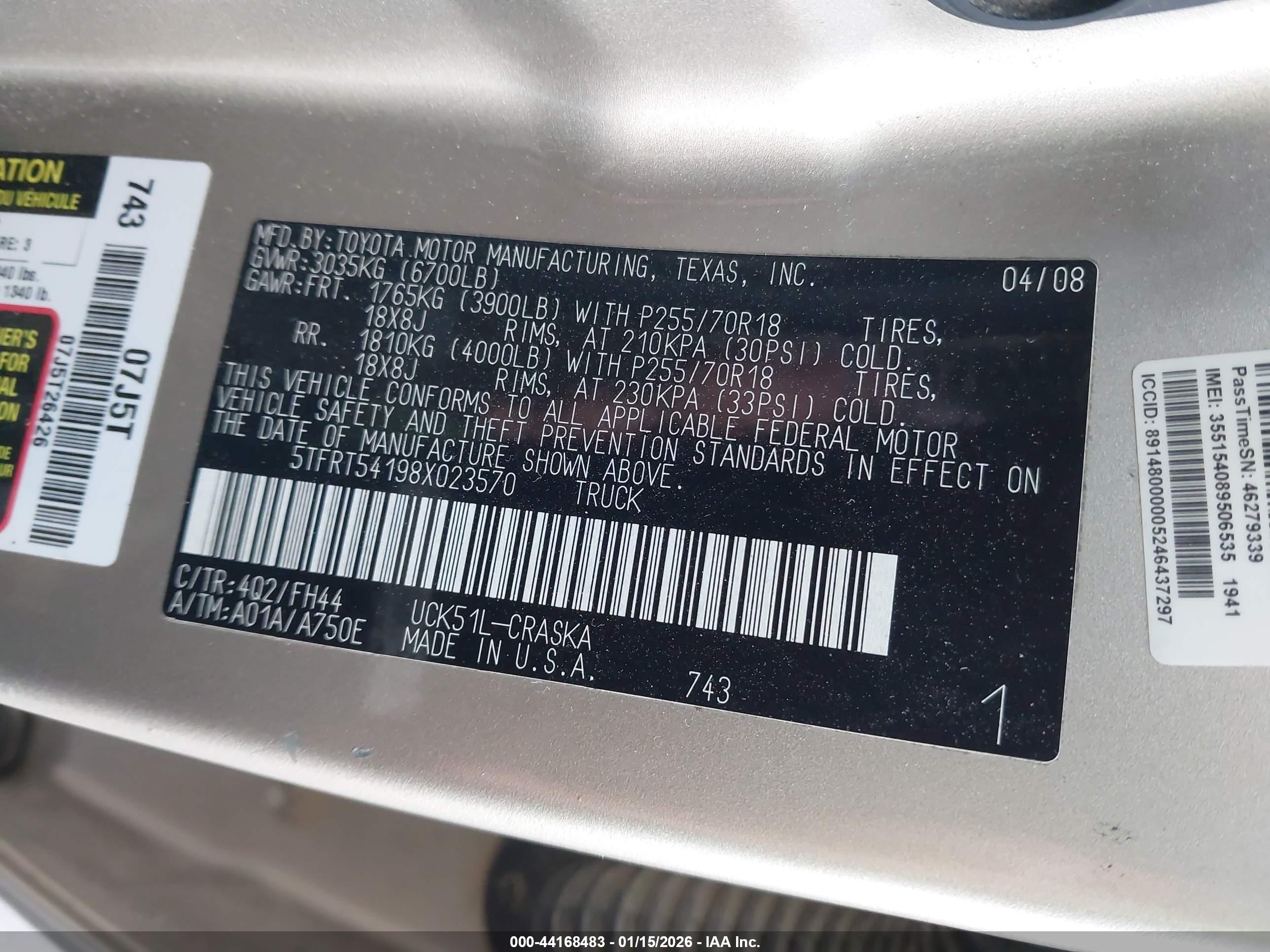 TOYOTA TUNDRA image 9