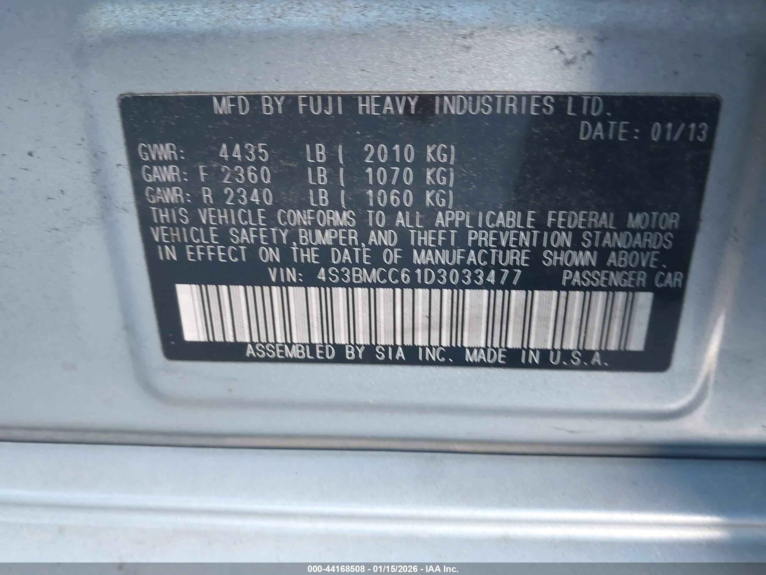 SUBARU LEGACY image 9