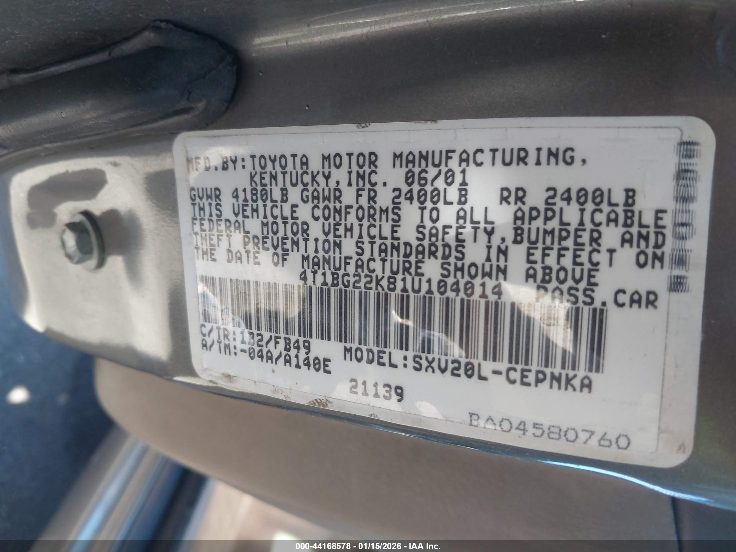 TOYOTA CAMRY image 9