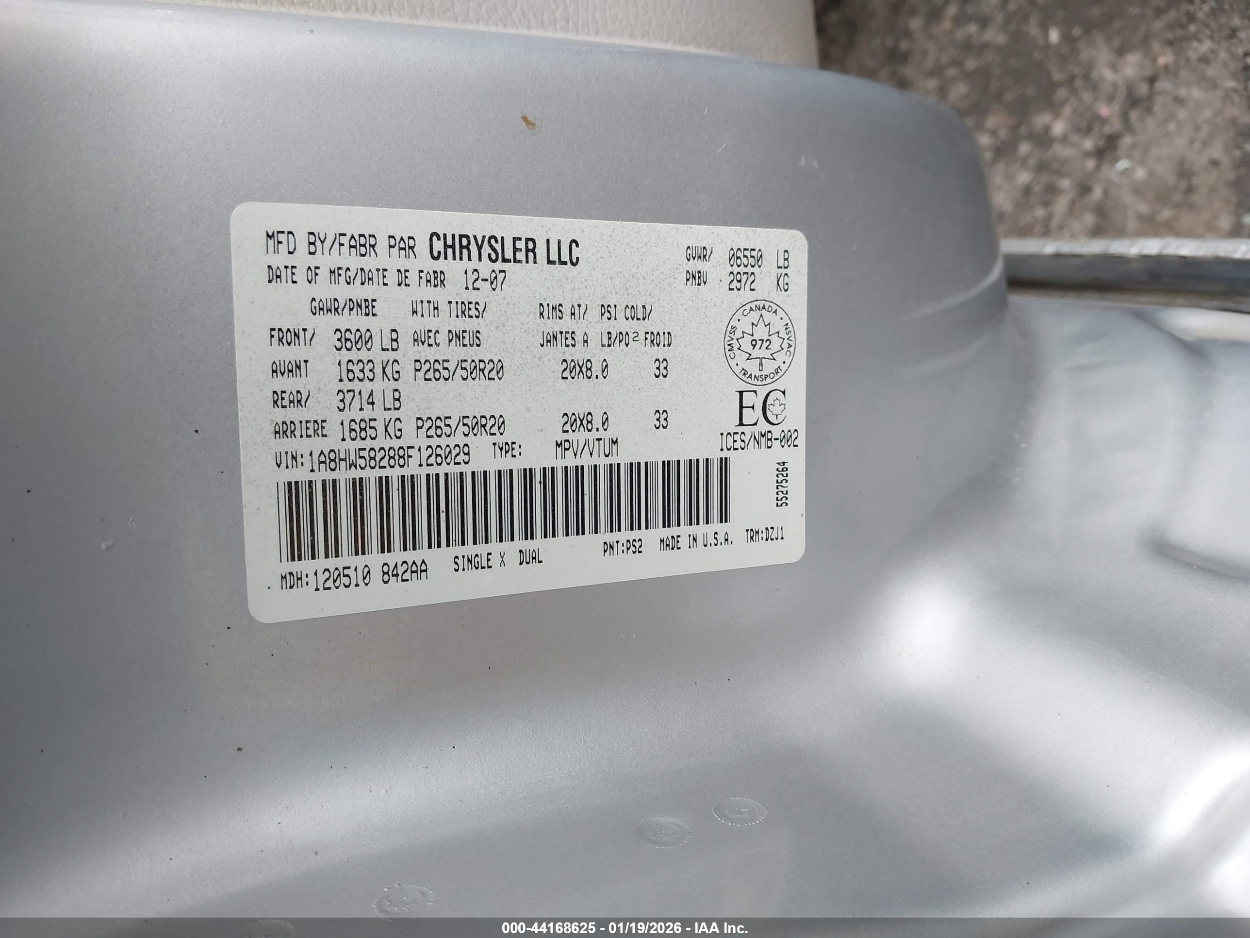 CHRYSLER ASPEN image 9