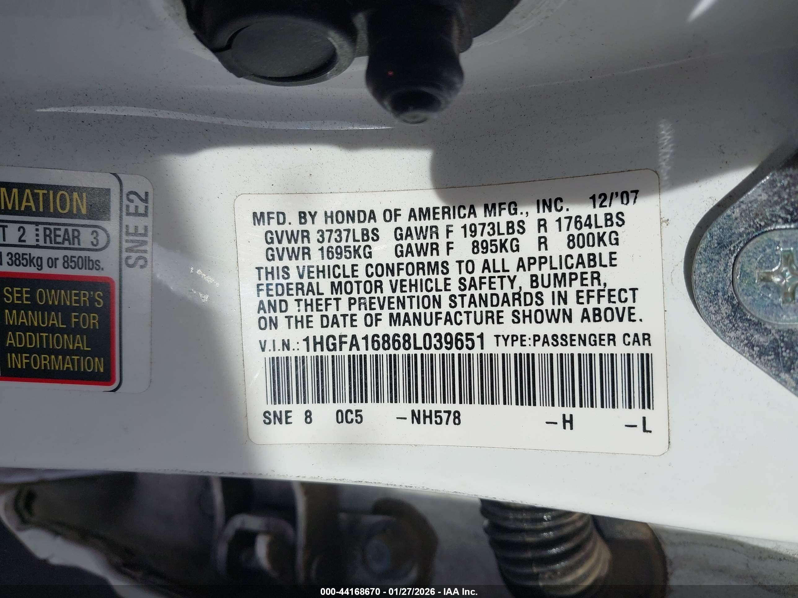 HONDA CIVIC image 9