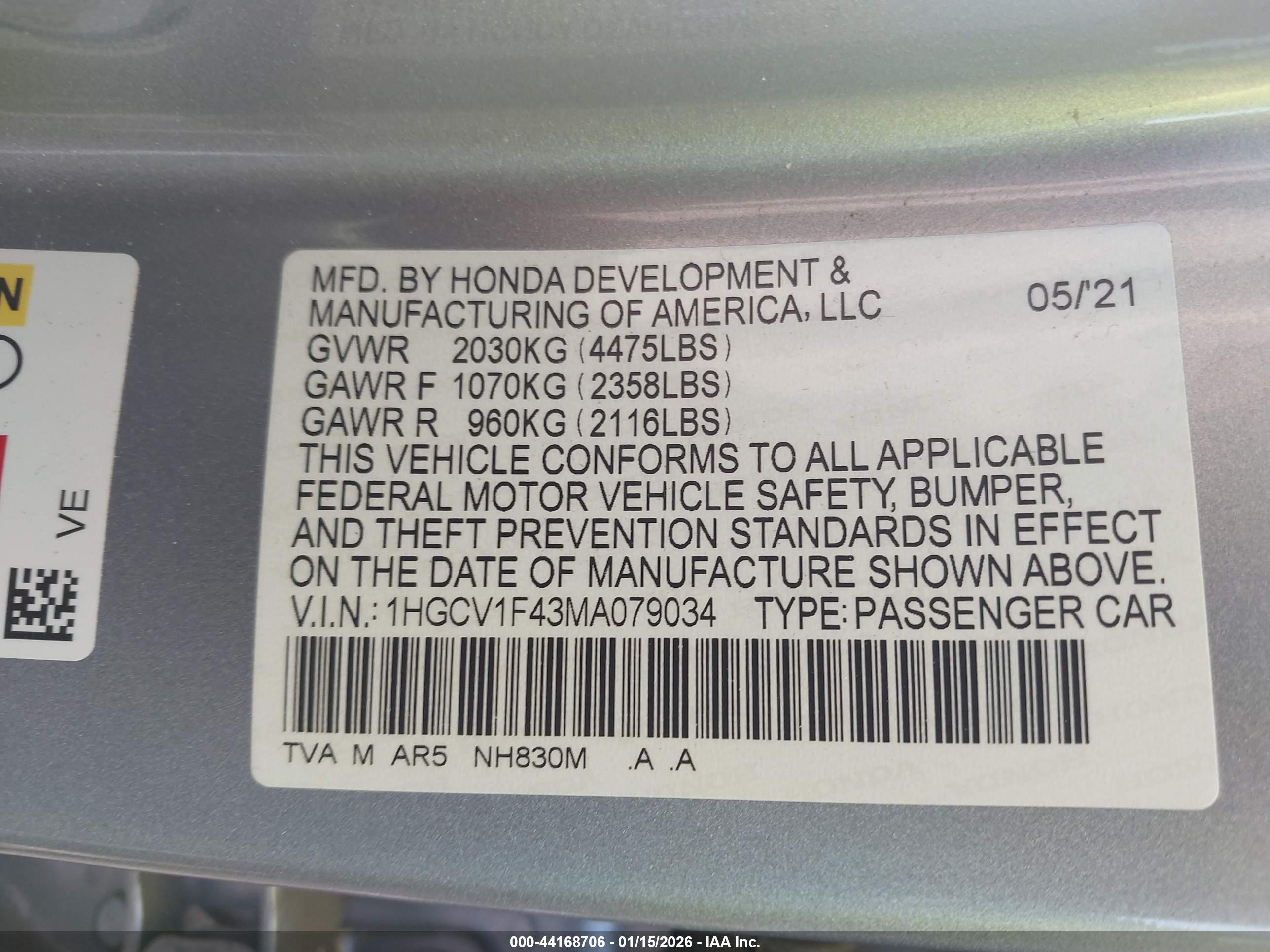 HONDA ACCORD image 9