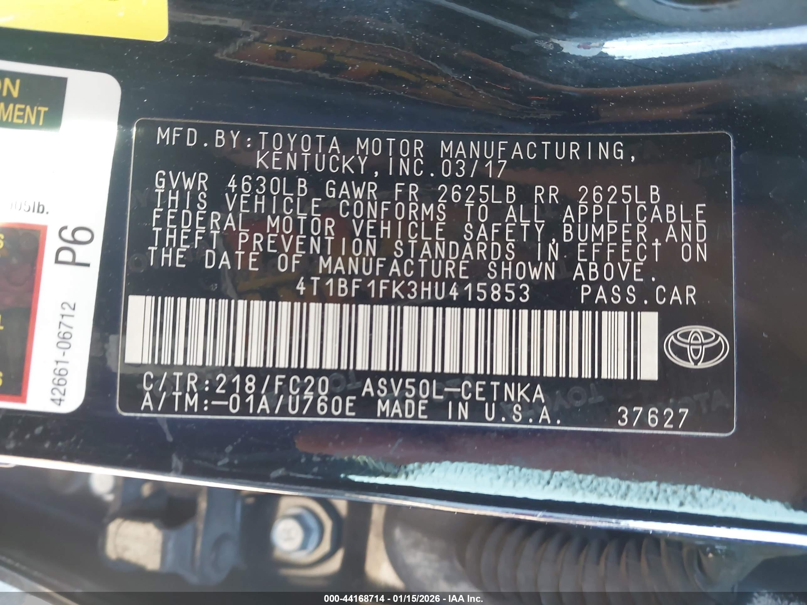 TOYOTA CAMRY image 9