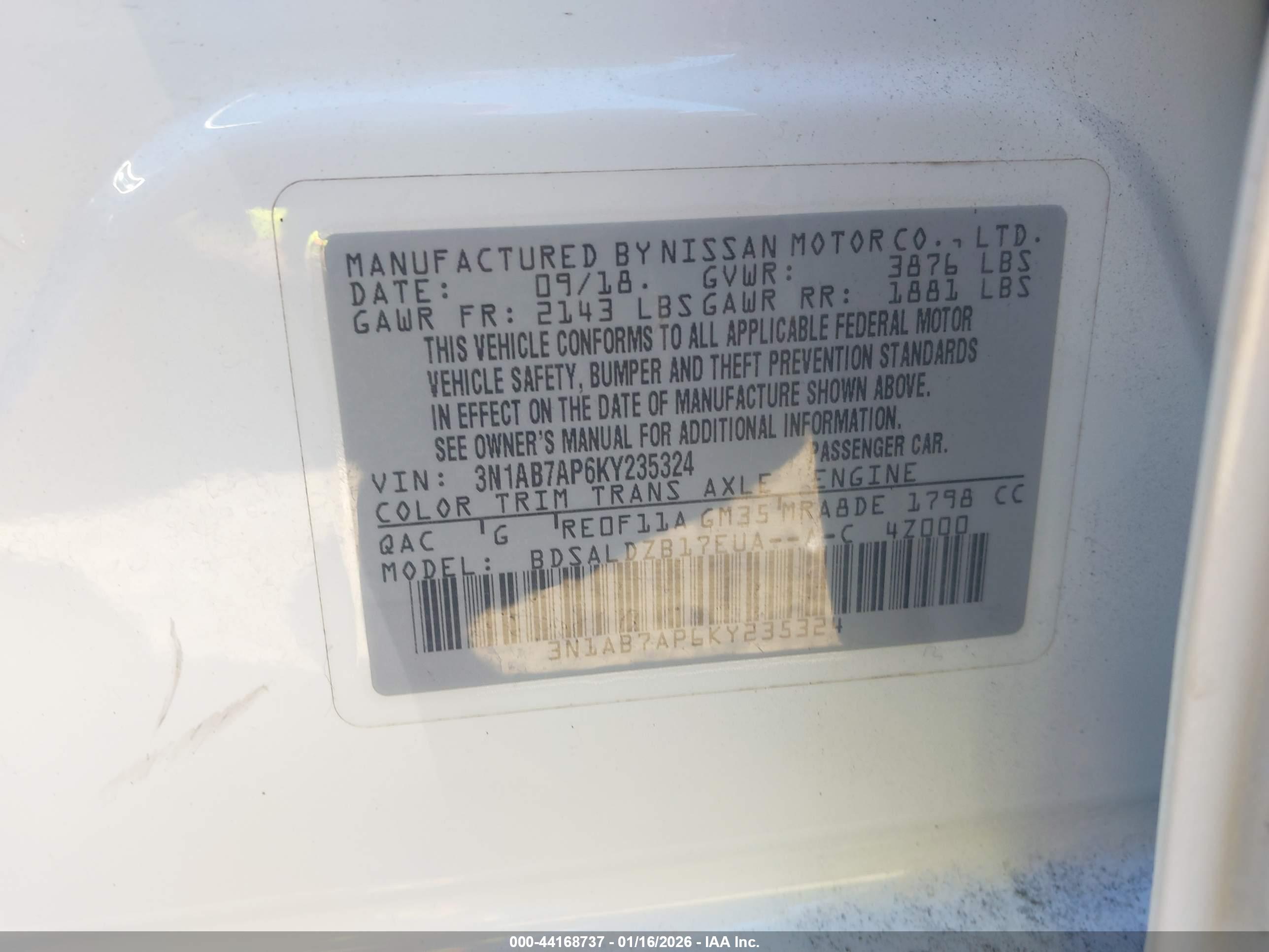 NISSAN SENTRA image 9
