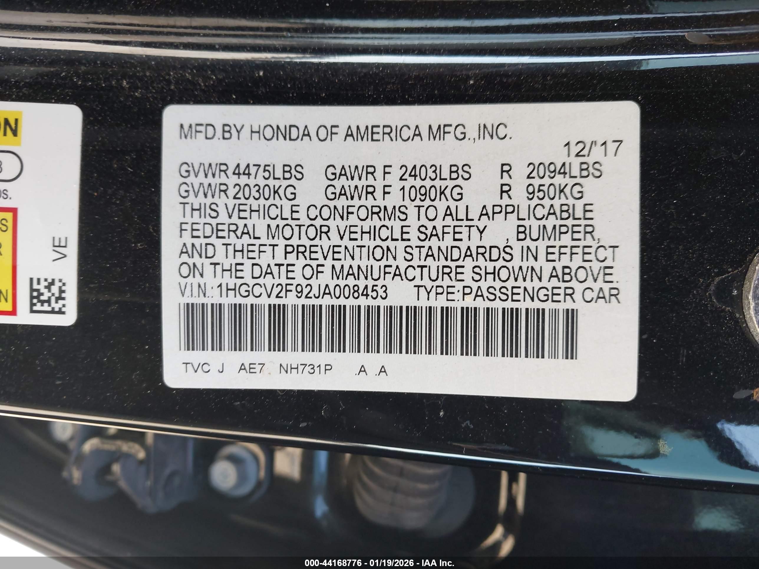 HONDA ACCORD image 9