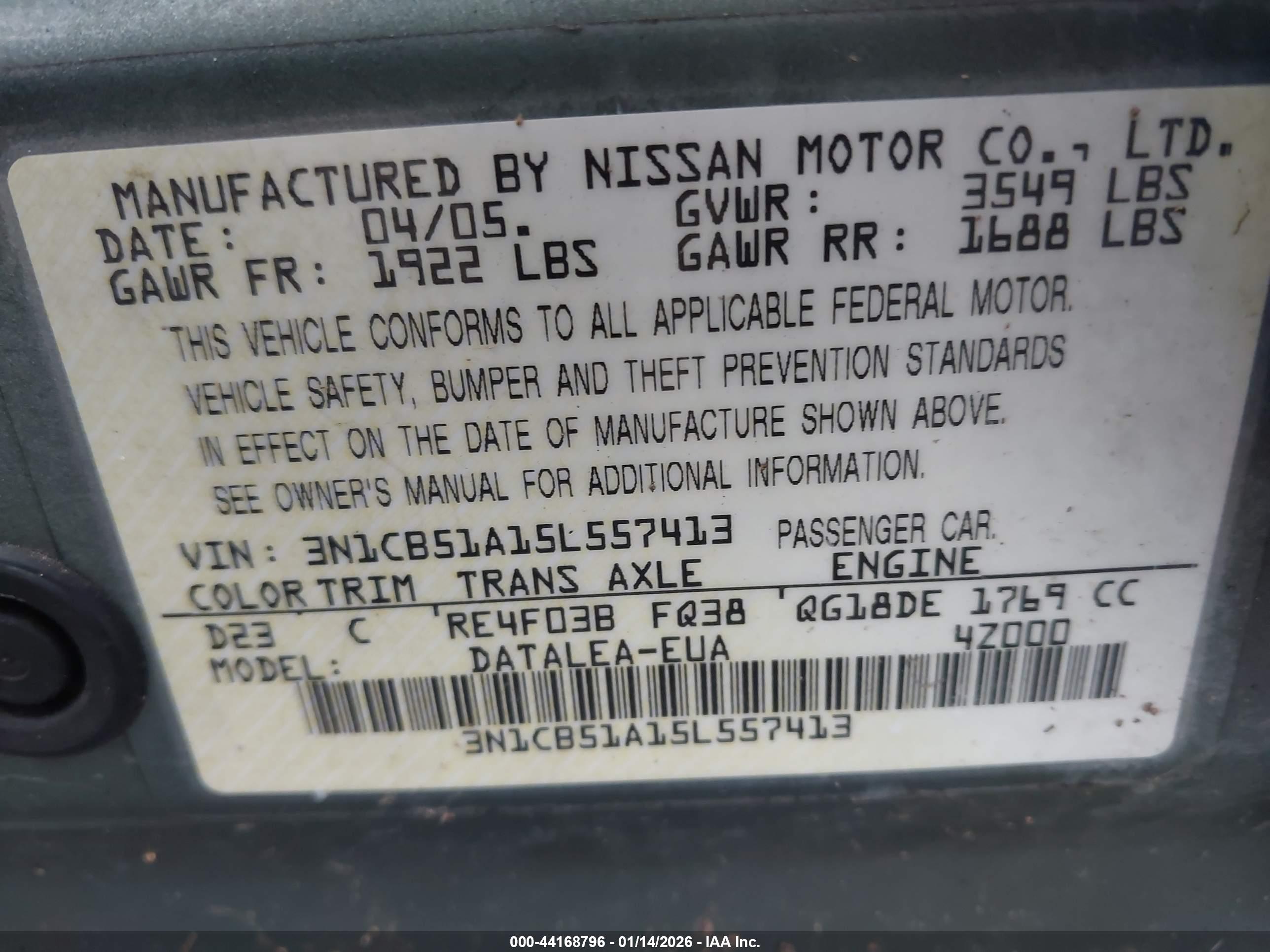 NISSAN SENTRA image 9