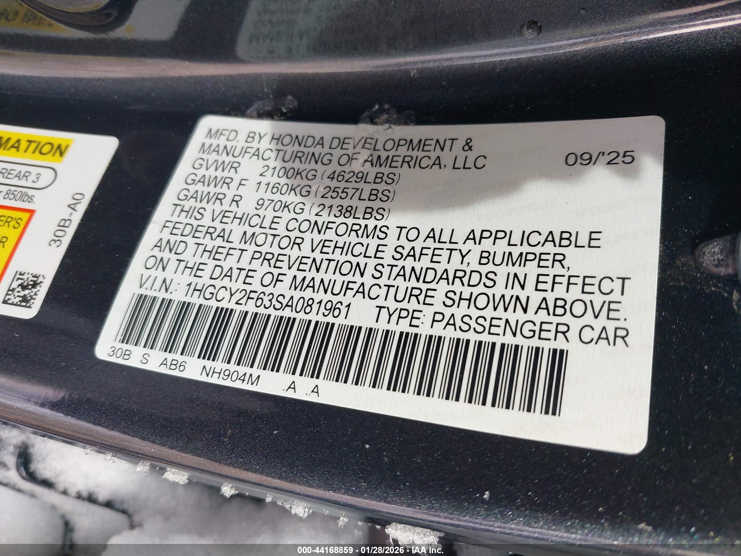 HONDA ACCORD image 9