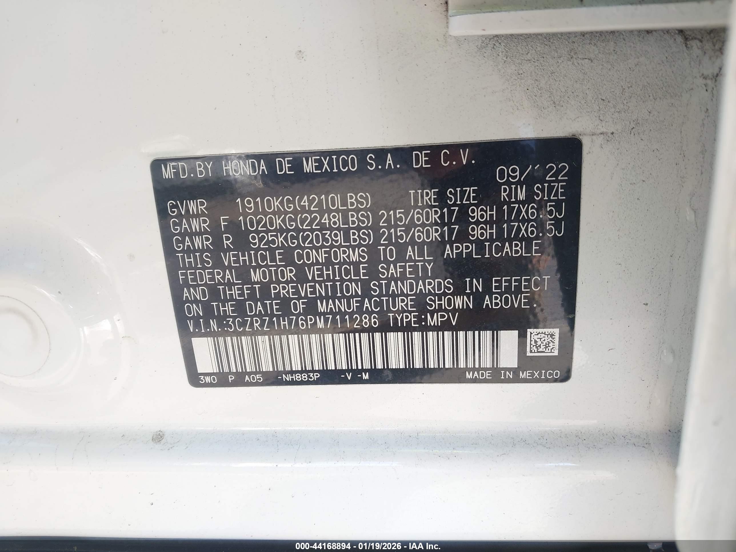 HONDA HR-V image 9