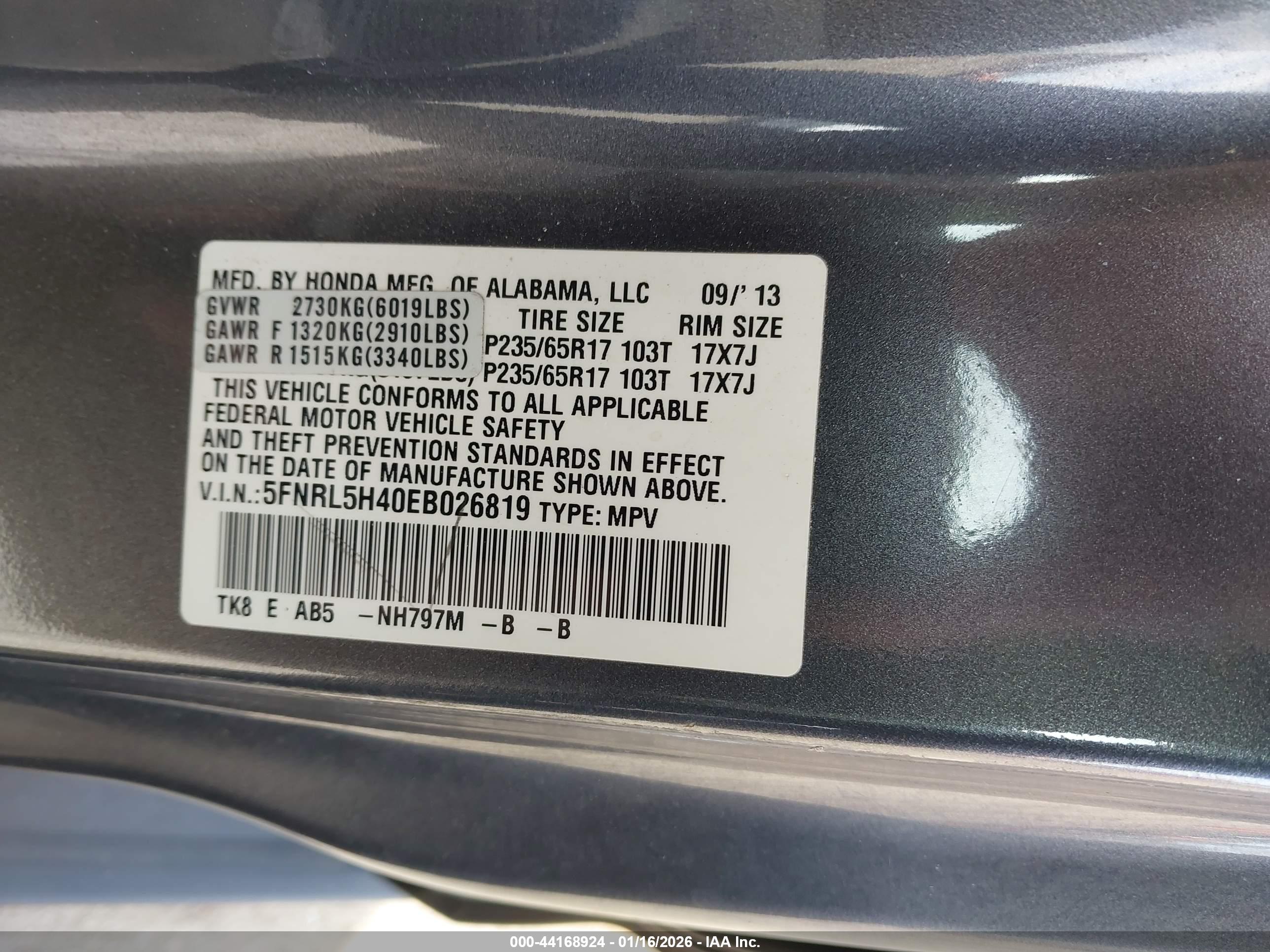 HONDA ODYSSEY image 9