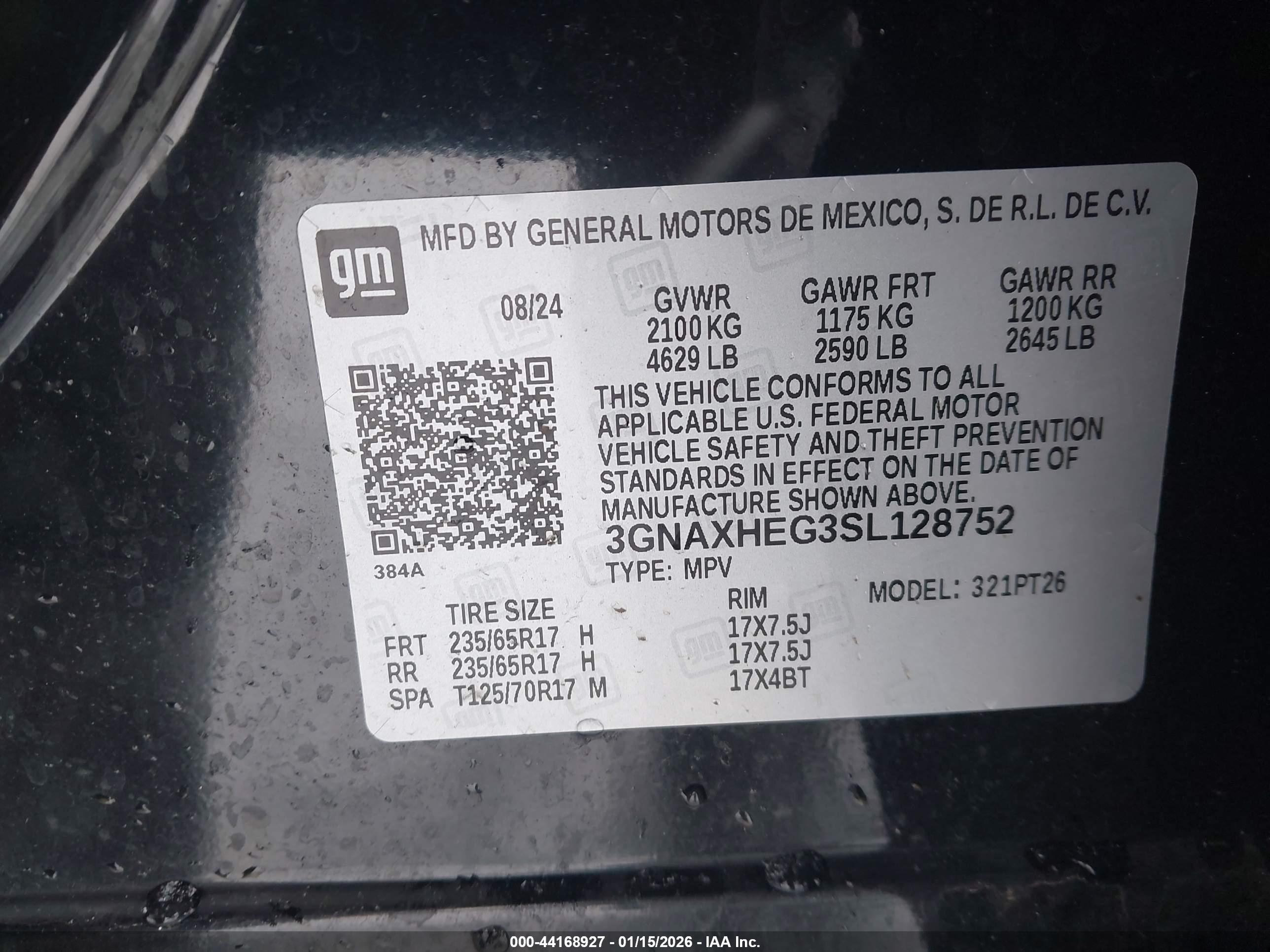 CHEVROLET EQUINOX image 9