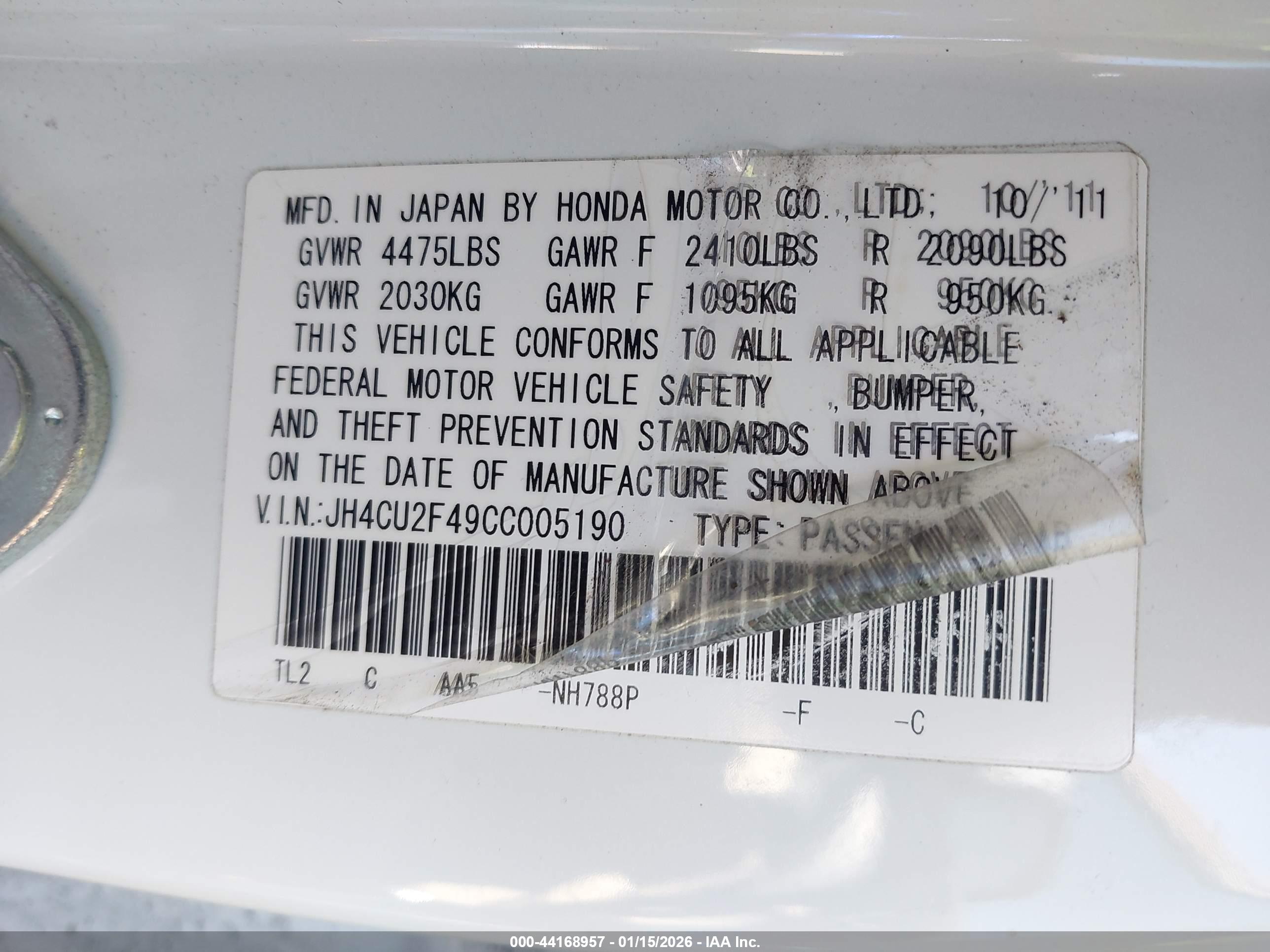 ACURA TSX image 9