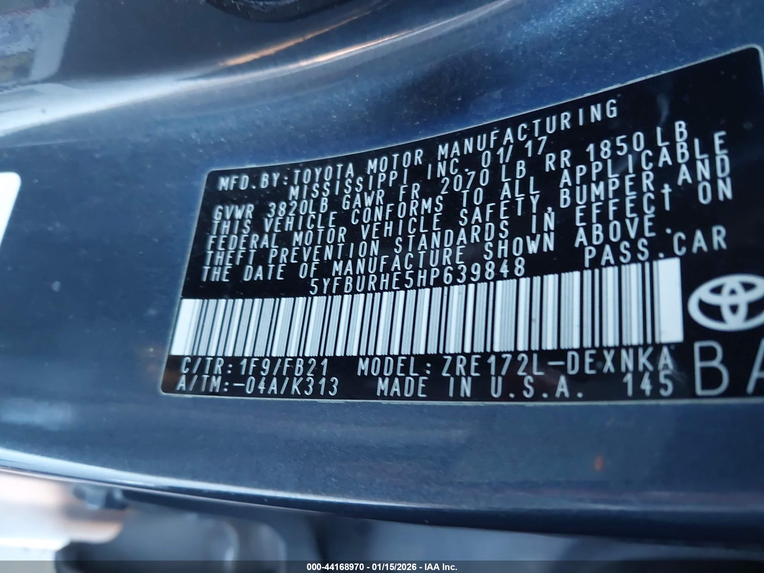 TOYOTA COROLLA image 9