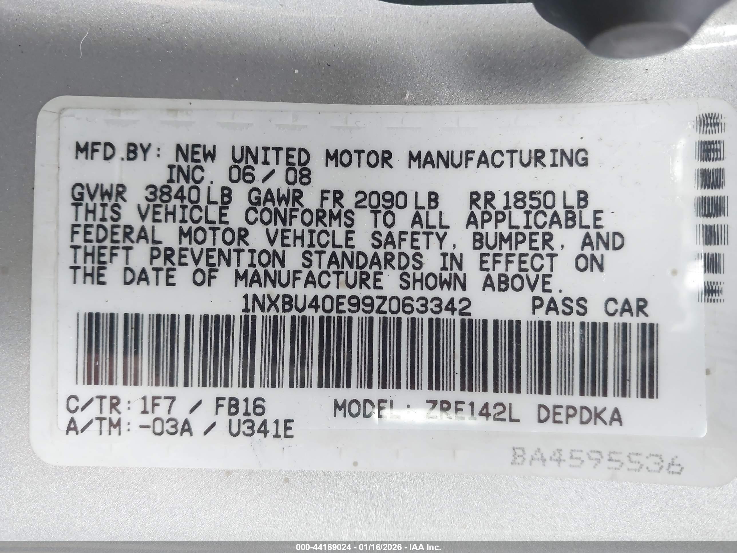 TOYOTA COROLLA image 9