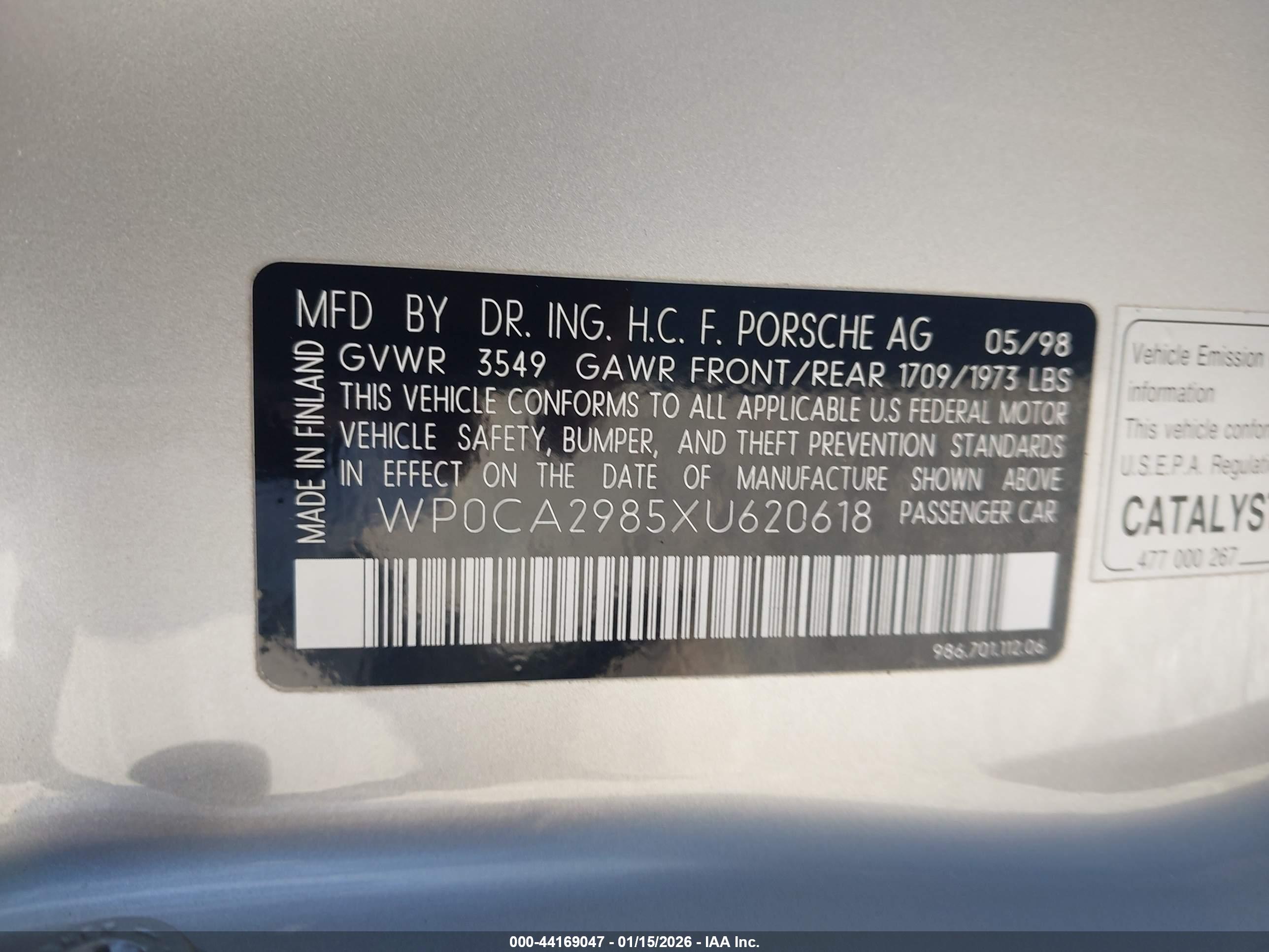 PORSCHE BOXSTER image 9
