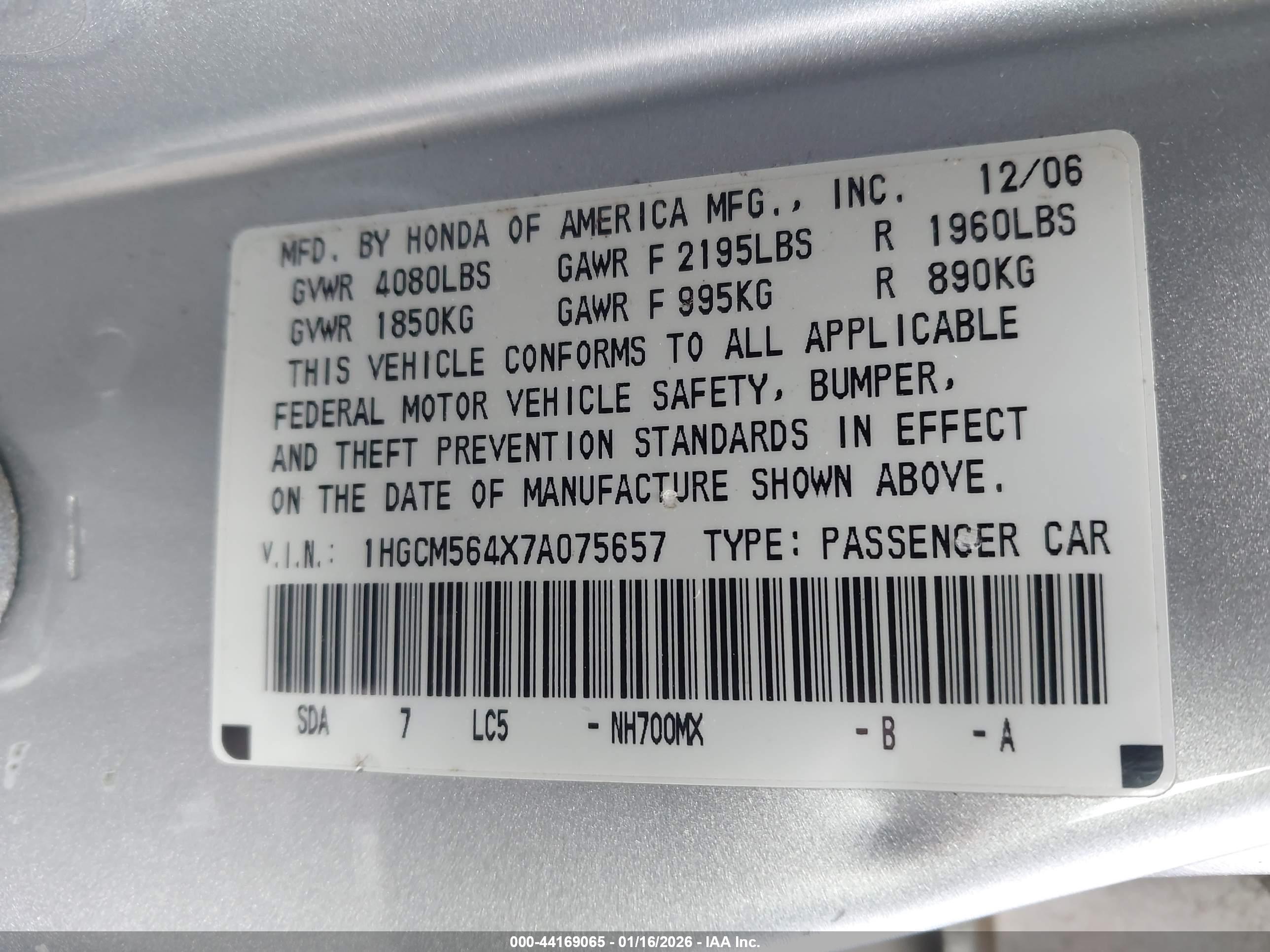 HONDA ACCORD image 9
